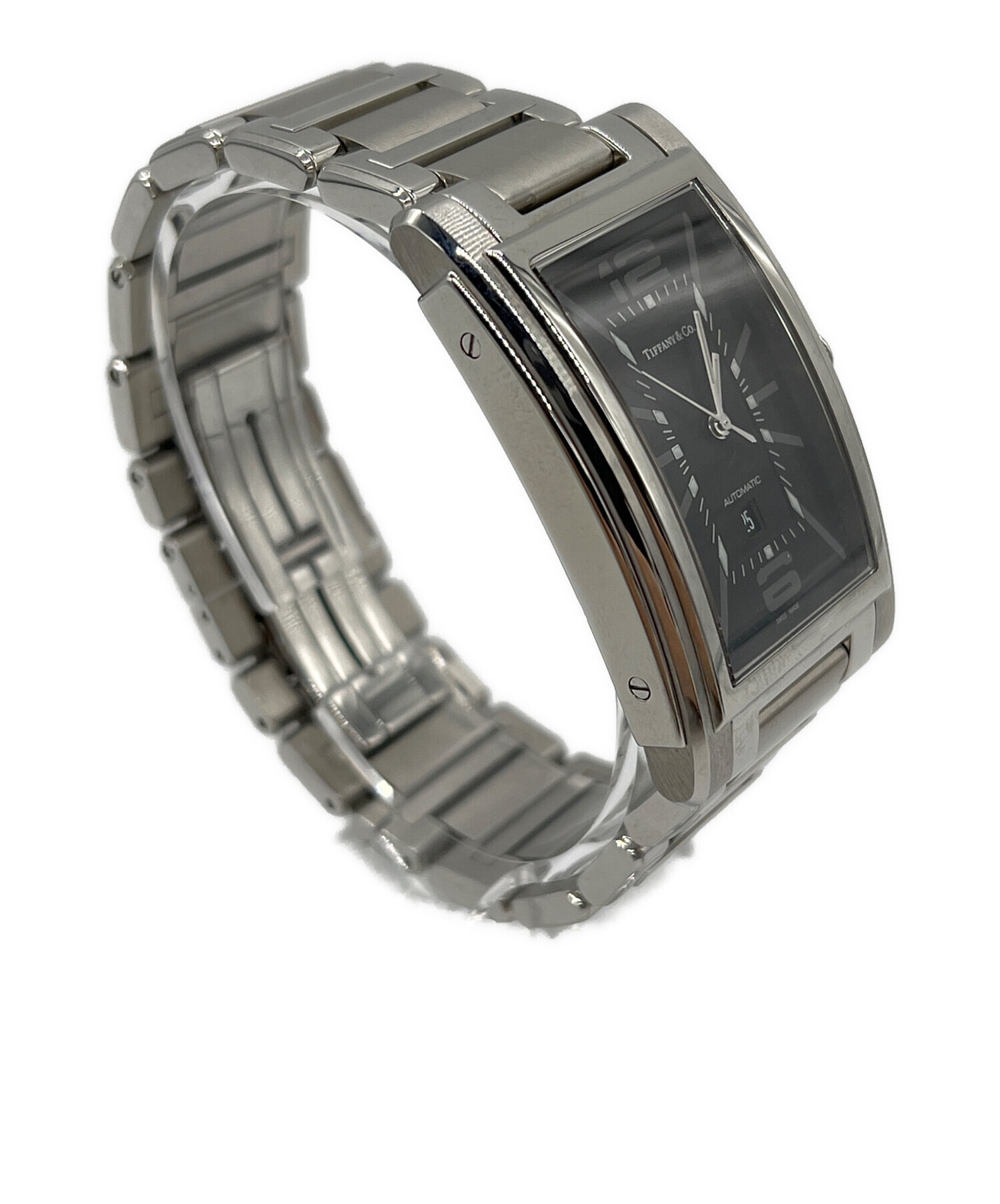 Tiffany & Co. 腕時計 クォーツ シルバー/ブラック超美品　稼働品 中古・古着通販】TIFFANY & Co. (ティファニー) 腕時計｜ブランド
