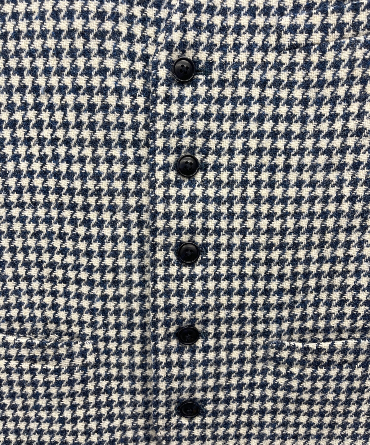 中古・古着通販】Harris Tweed (ハリスツイード) ベスト ブルー サイズ