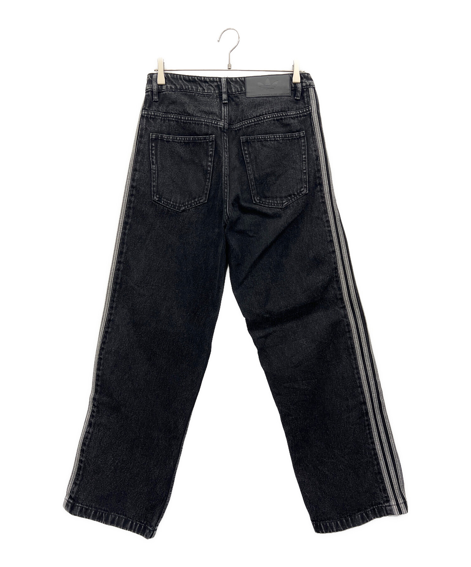 中古・古着通販】adidas (アディダス) デニムパンツ ブラック サイズ