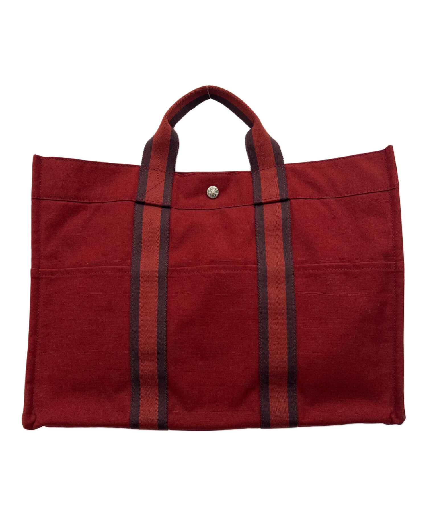 中古・古着通販】HERMES (エルメス) フールトゥ トートMM レッド