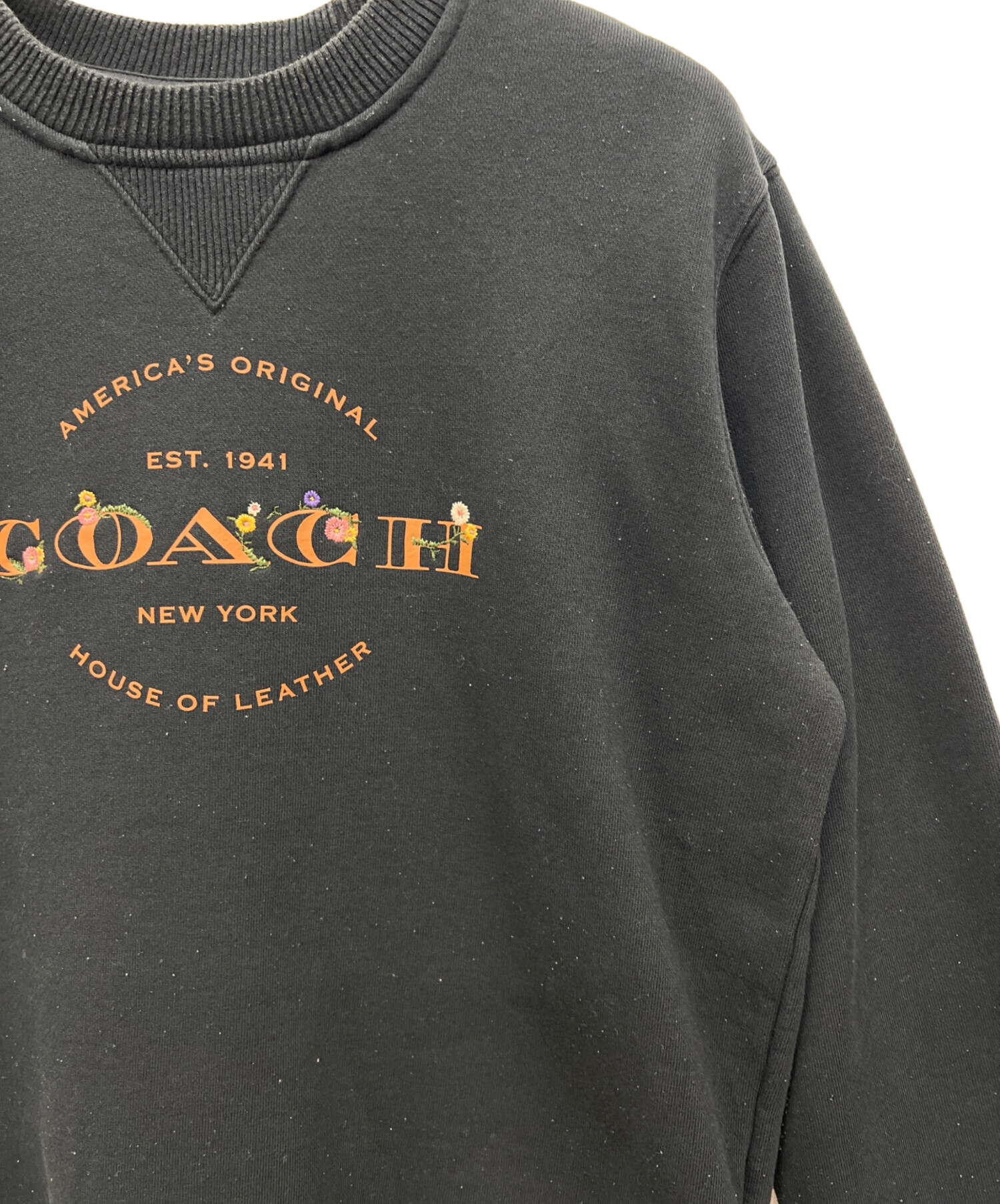 中古・古着通販】COACH (コーチ) スウェット ブラック サイズ:XS