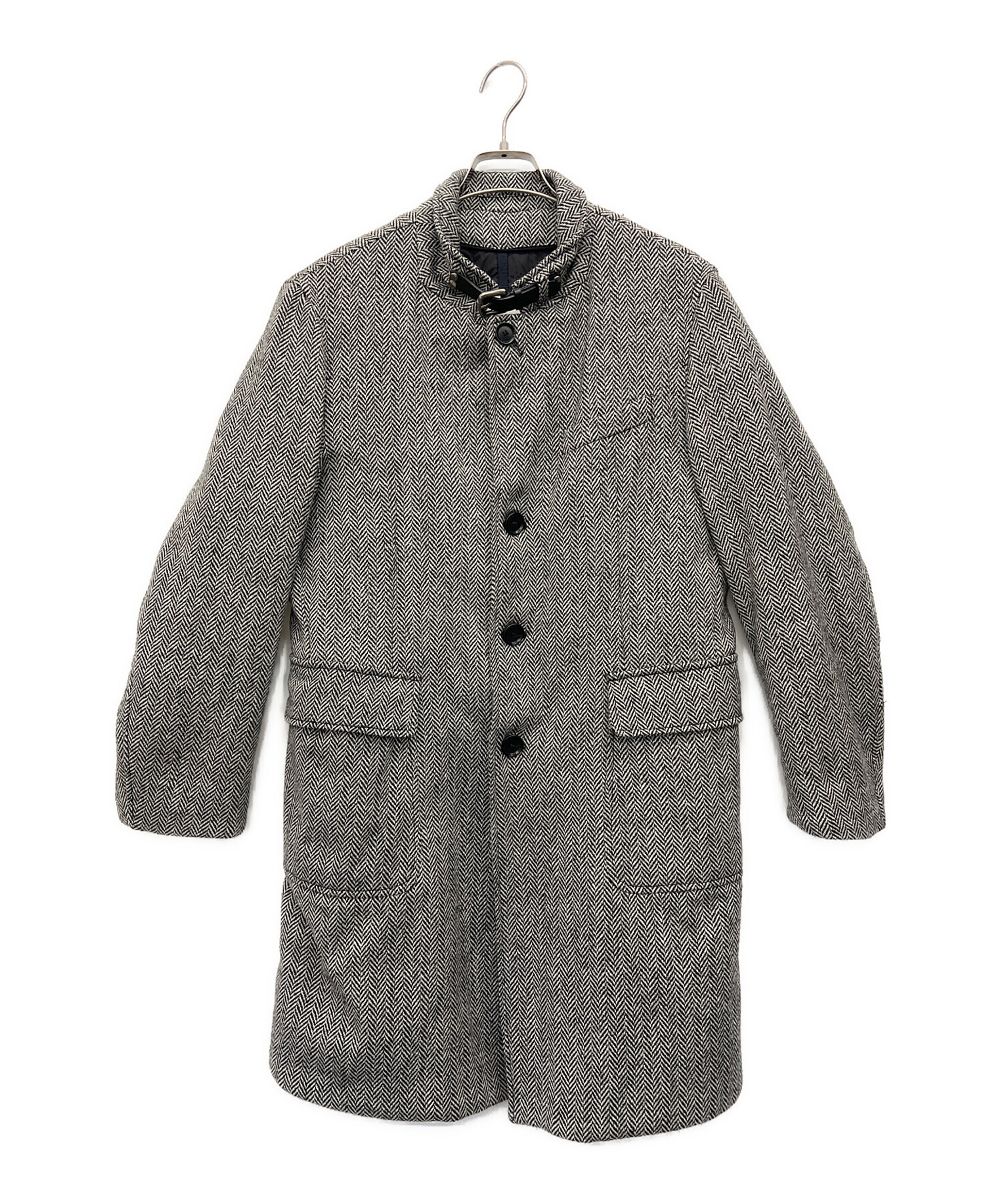 中古・古着通販】MONCLER (モンクレール) ヘリンボーンダウンコート