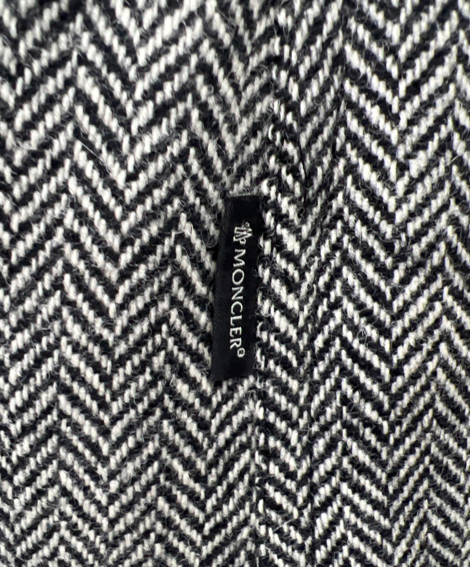 中古・古着通販】MONCLER (モンクレール) ヘリンボーンダウンコート 