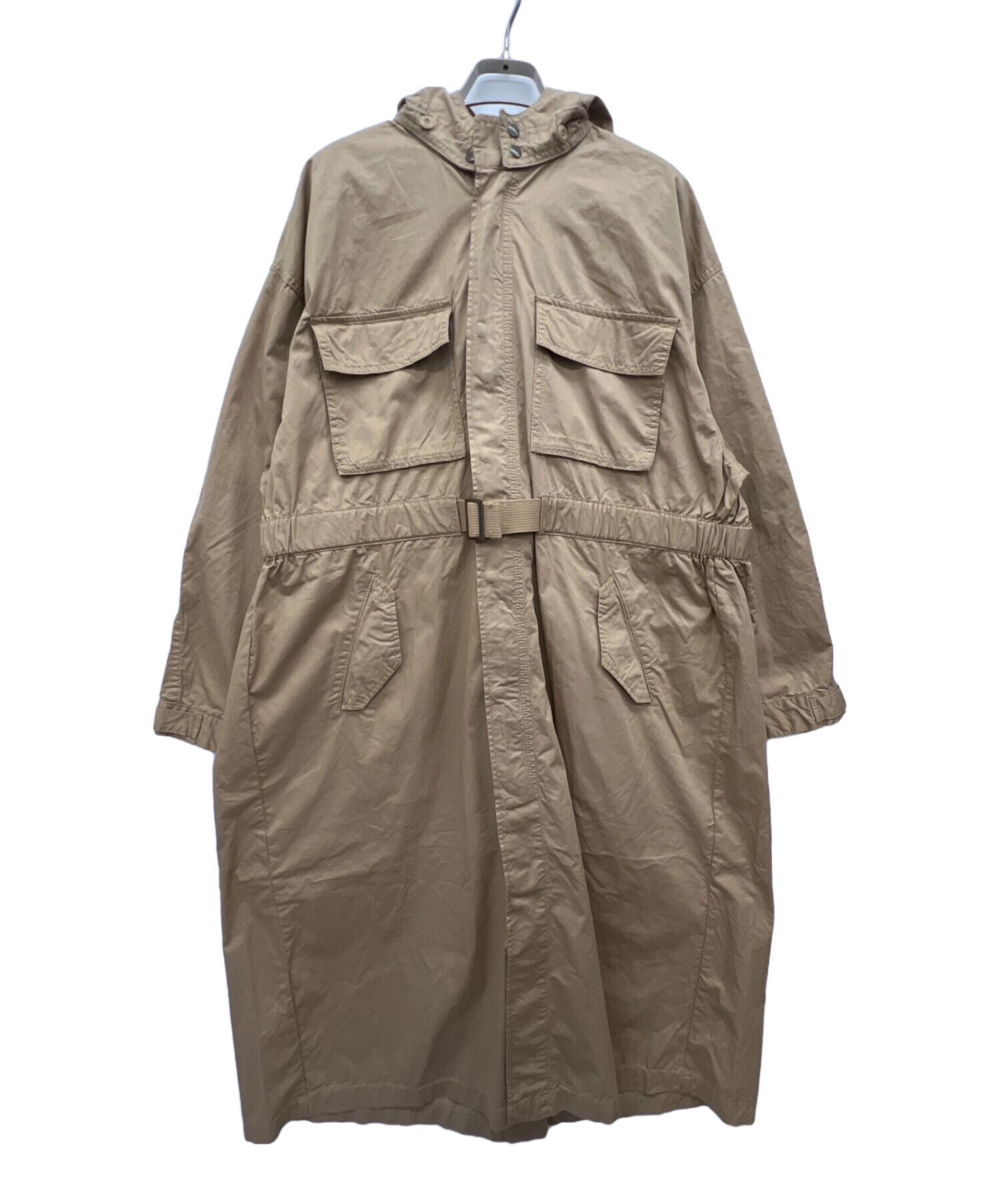 中古・古着通販】UNGRID (アングリッド) ロングコート ベージュ 中古・古着通販】UNGRID (アングリッド) ロングコート ベージュ