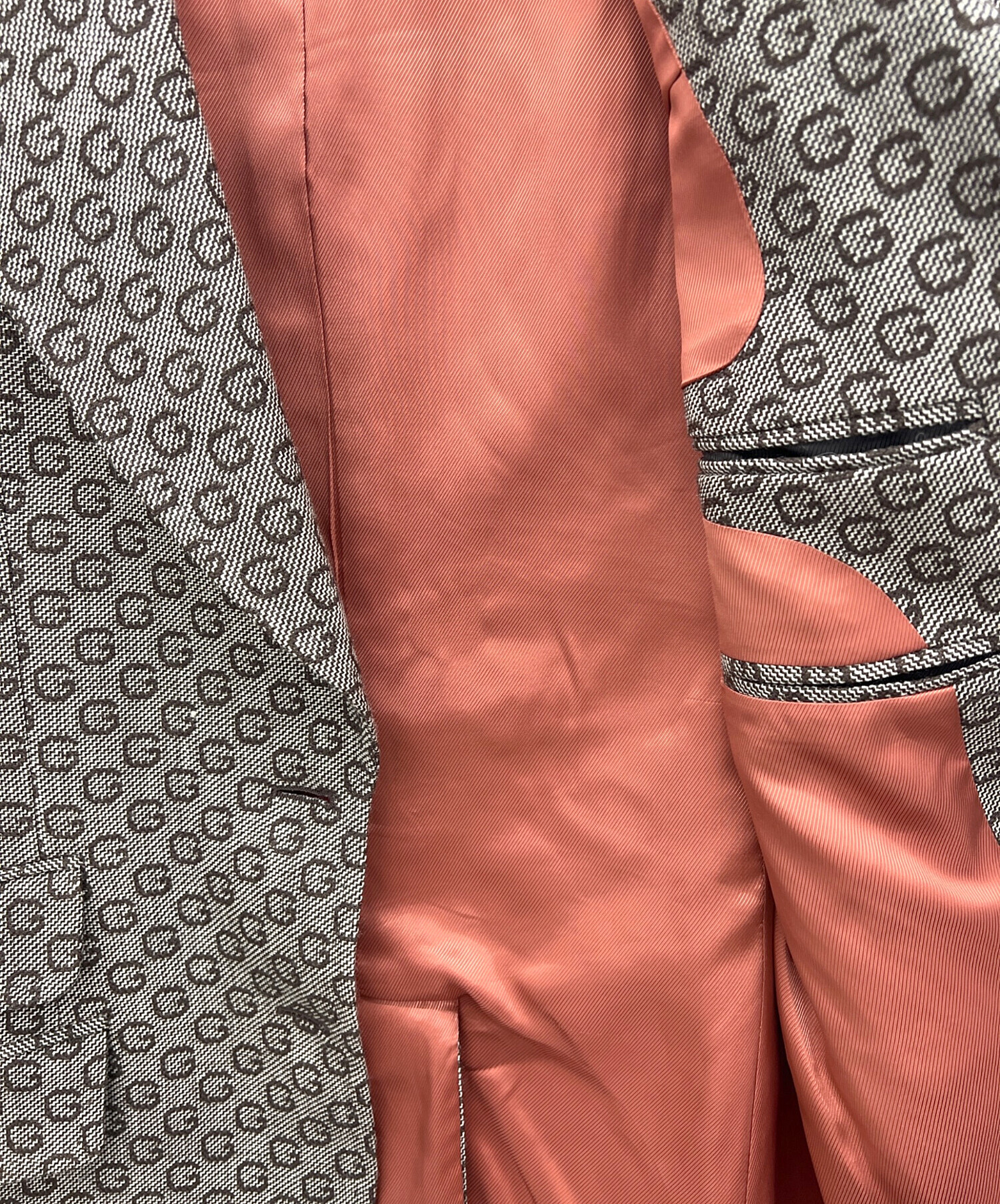 中古・古着通販】GUCCI (グッチ) テーラードジャケット ベージュ