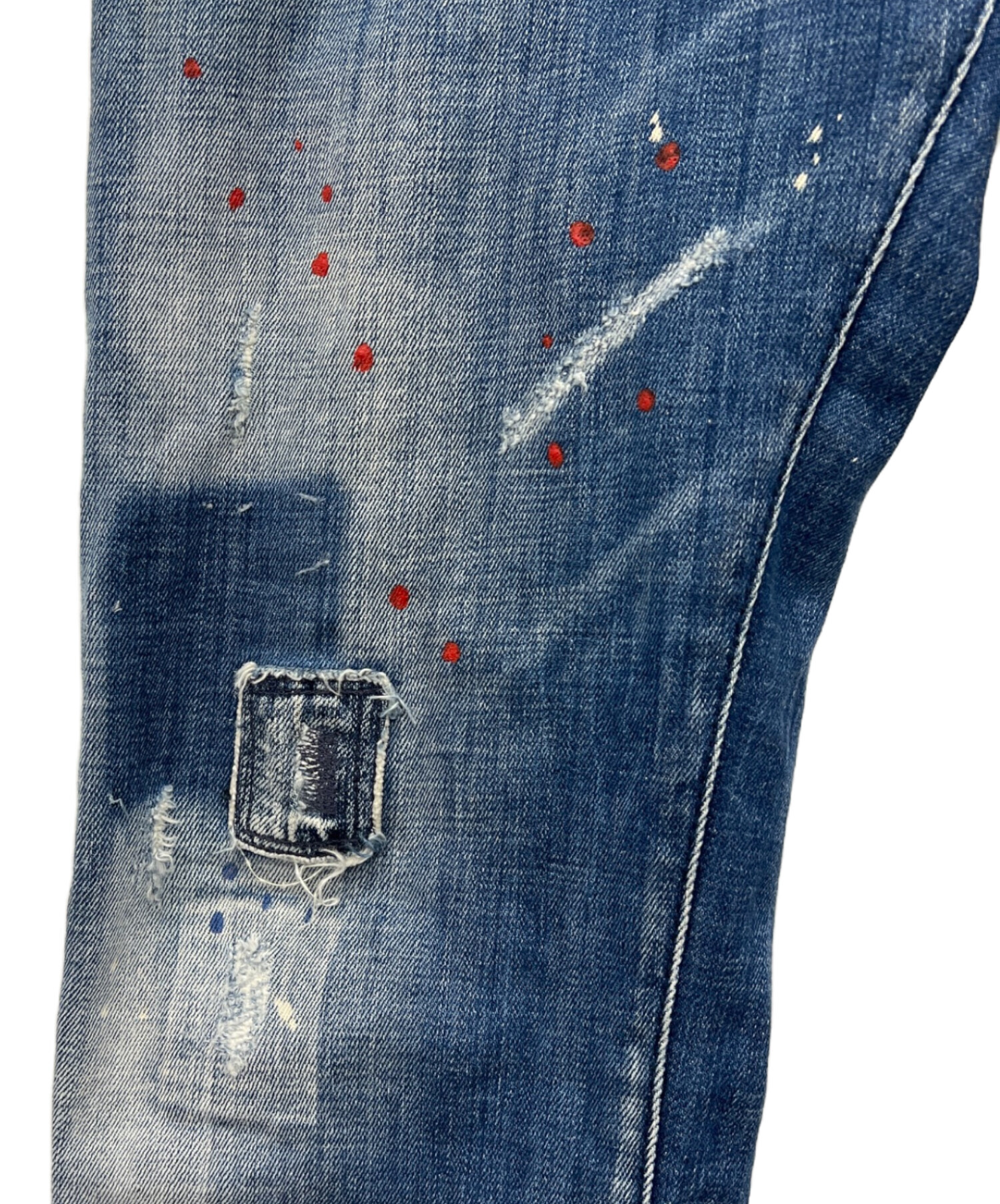 中古・古着通販】DSQUARED2 (ディースクエアード) デニムパンツ ブルー