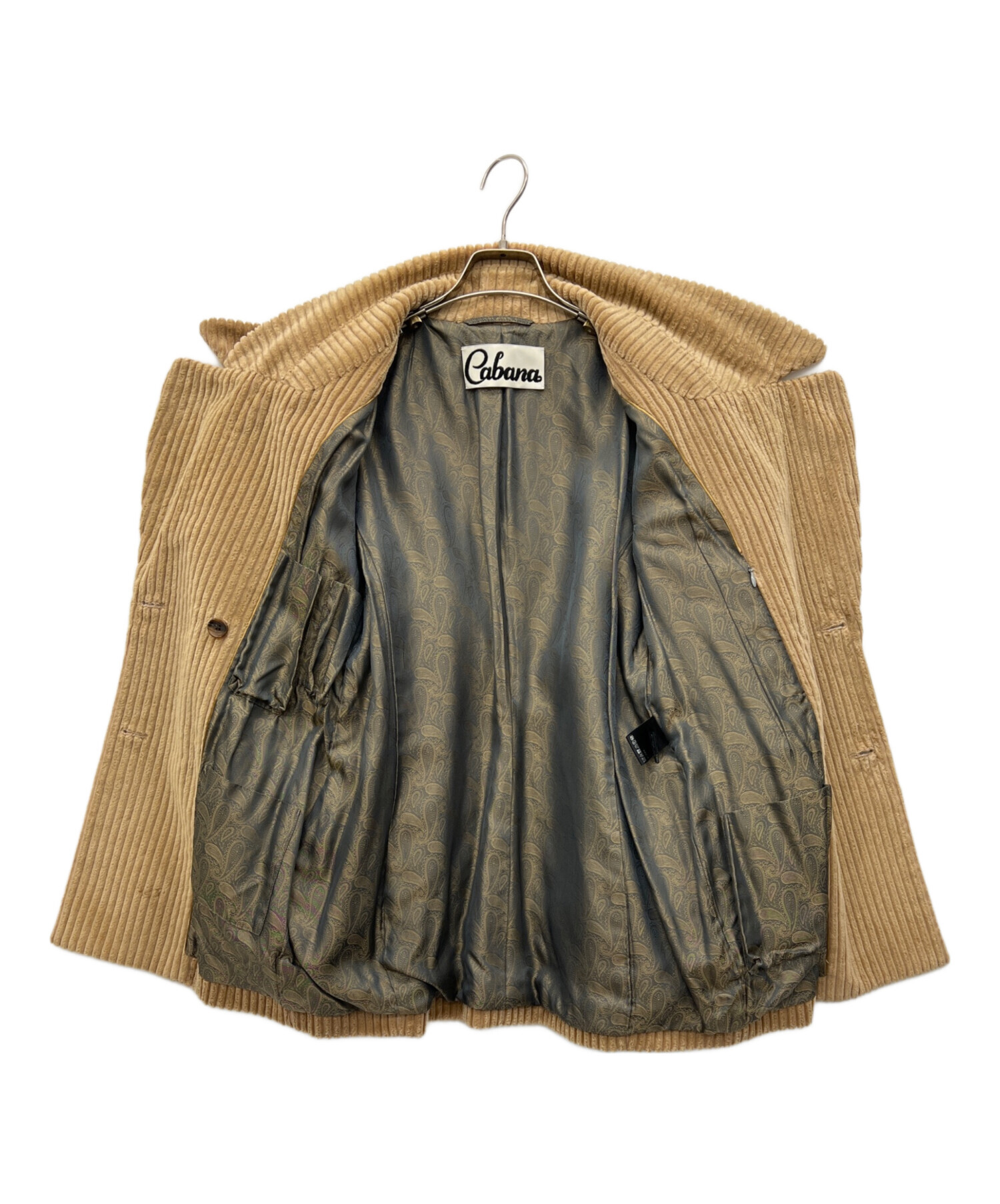 中古・古着通販】CABANA (カバナ) ダブルブレストジャケット ベージュ