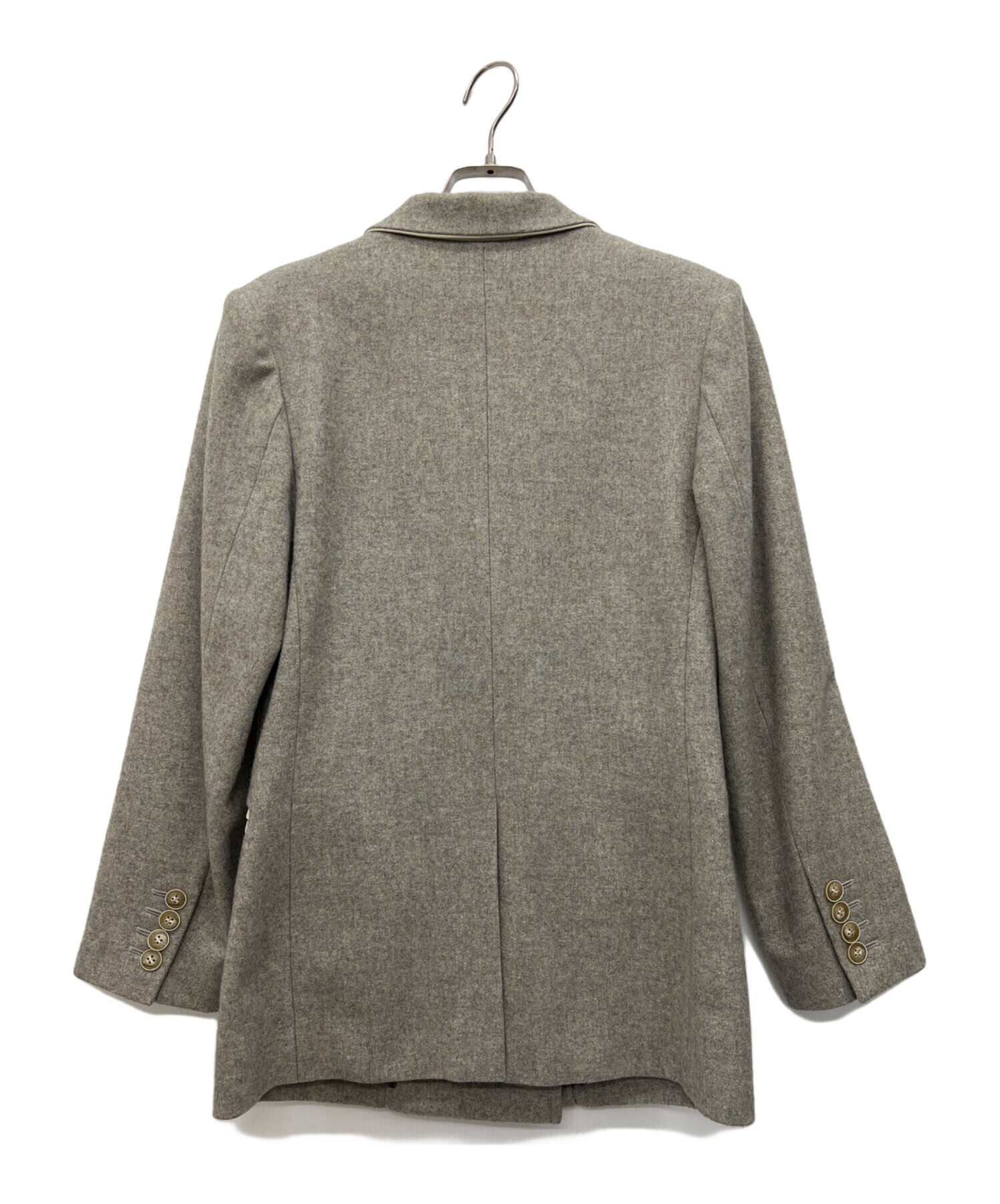 Cabana カバナ カジュアルジャケット レディース 【古着】【中古】 中古・古着通販】CABANA (カバナ) ダブルブレストジャケット グレー