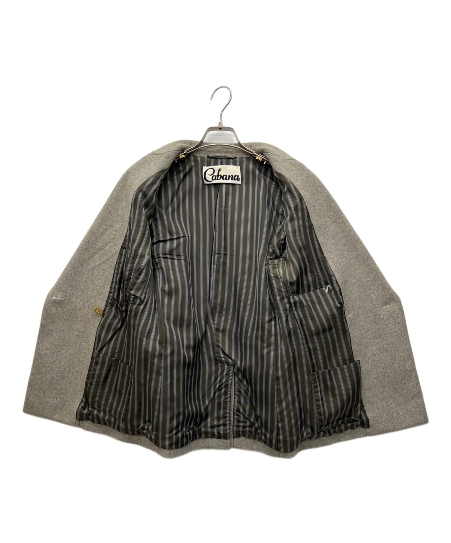 中古・古着通販】CABANA (カバナ) ダブルブレストジャケット グレー