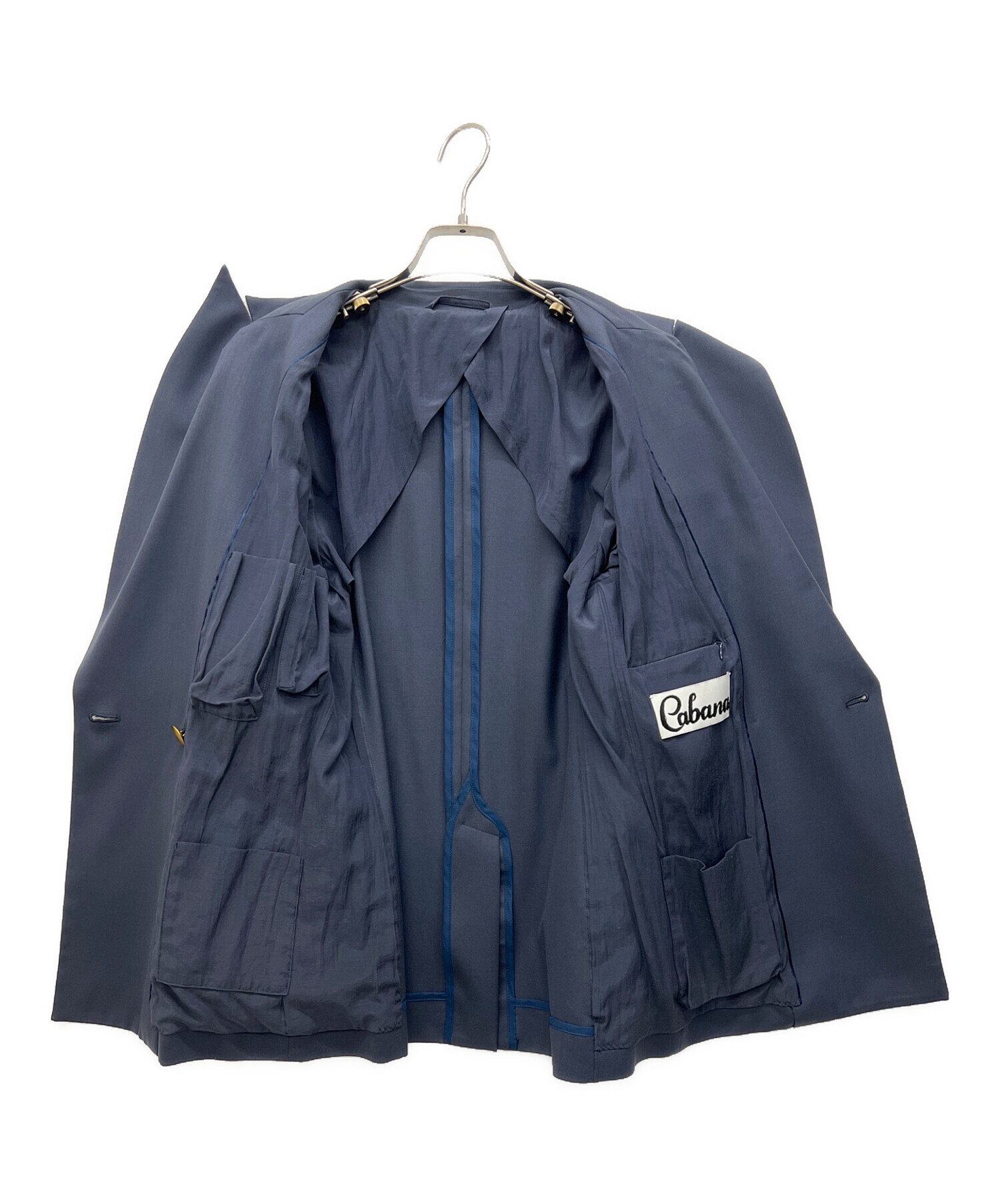 中古・古着通販】CABANA (カバナ) ダブルブレストジャケット ネイビー