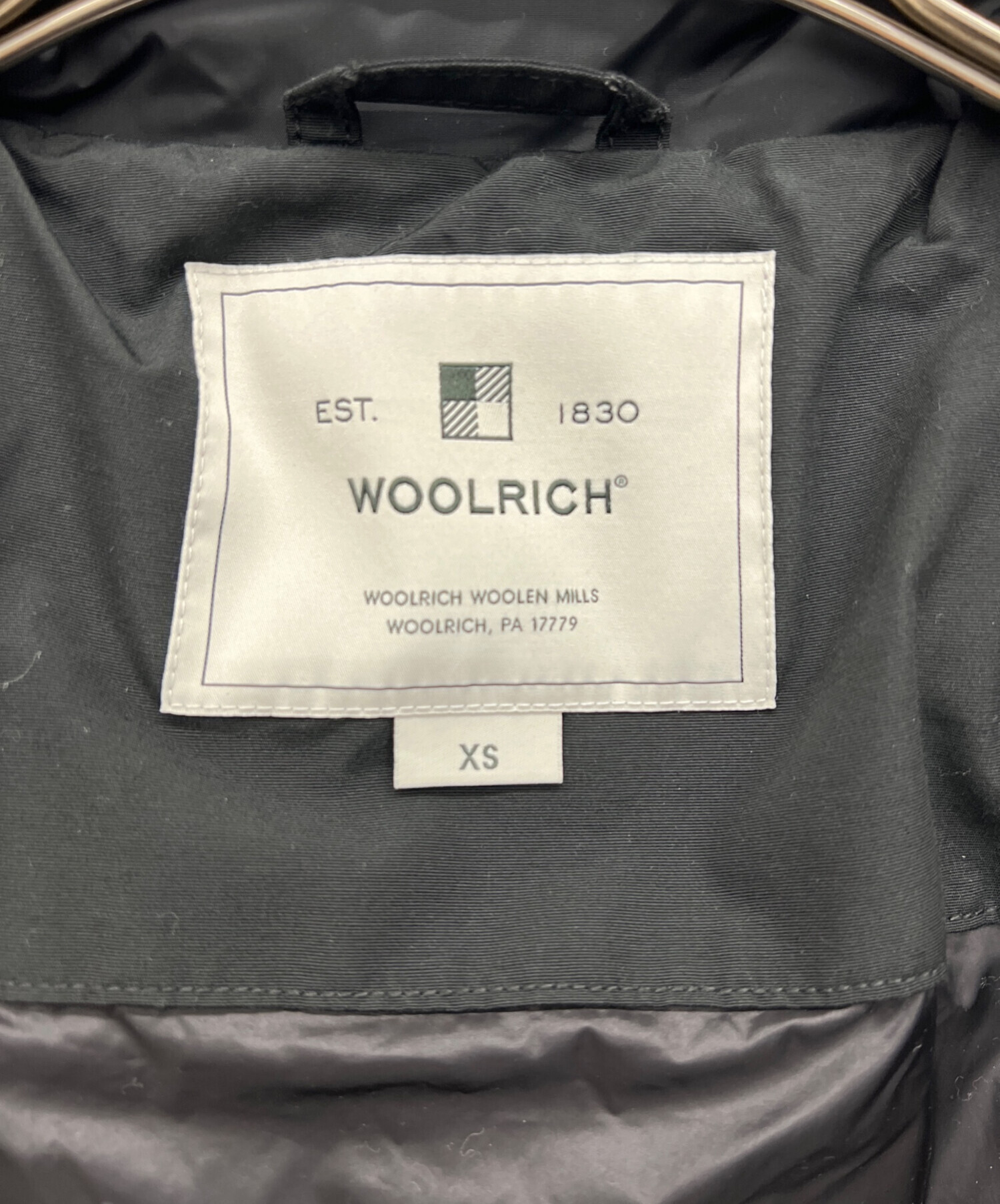 中古・古着通販】WOOLRICH (ウールリッチ) Ws LOGO JACKET ブラック