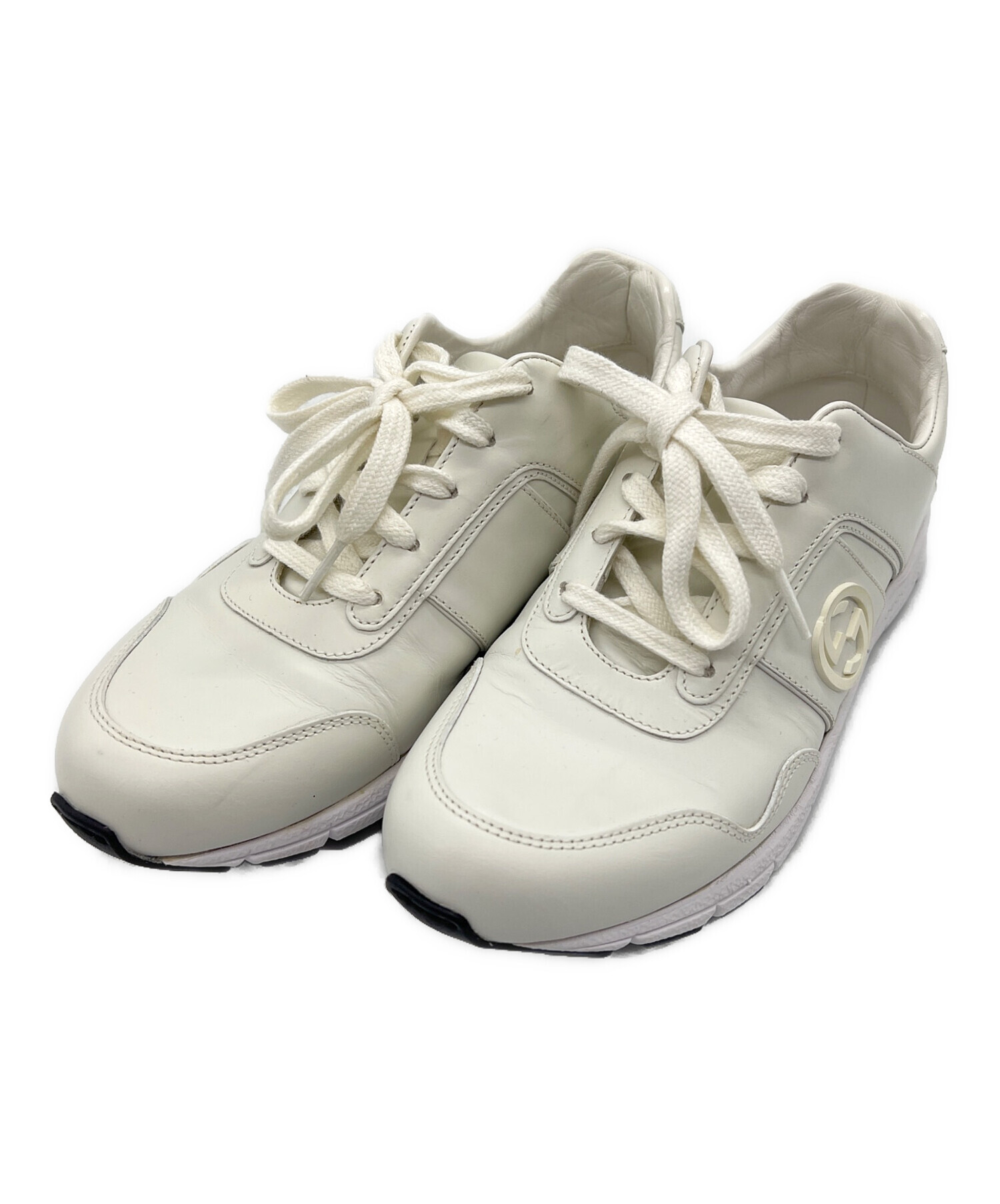 GUCCIレアスニーカー 中古・古着通販】GUCCI (グッチ) ローカットスニーカー ホワイト