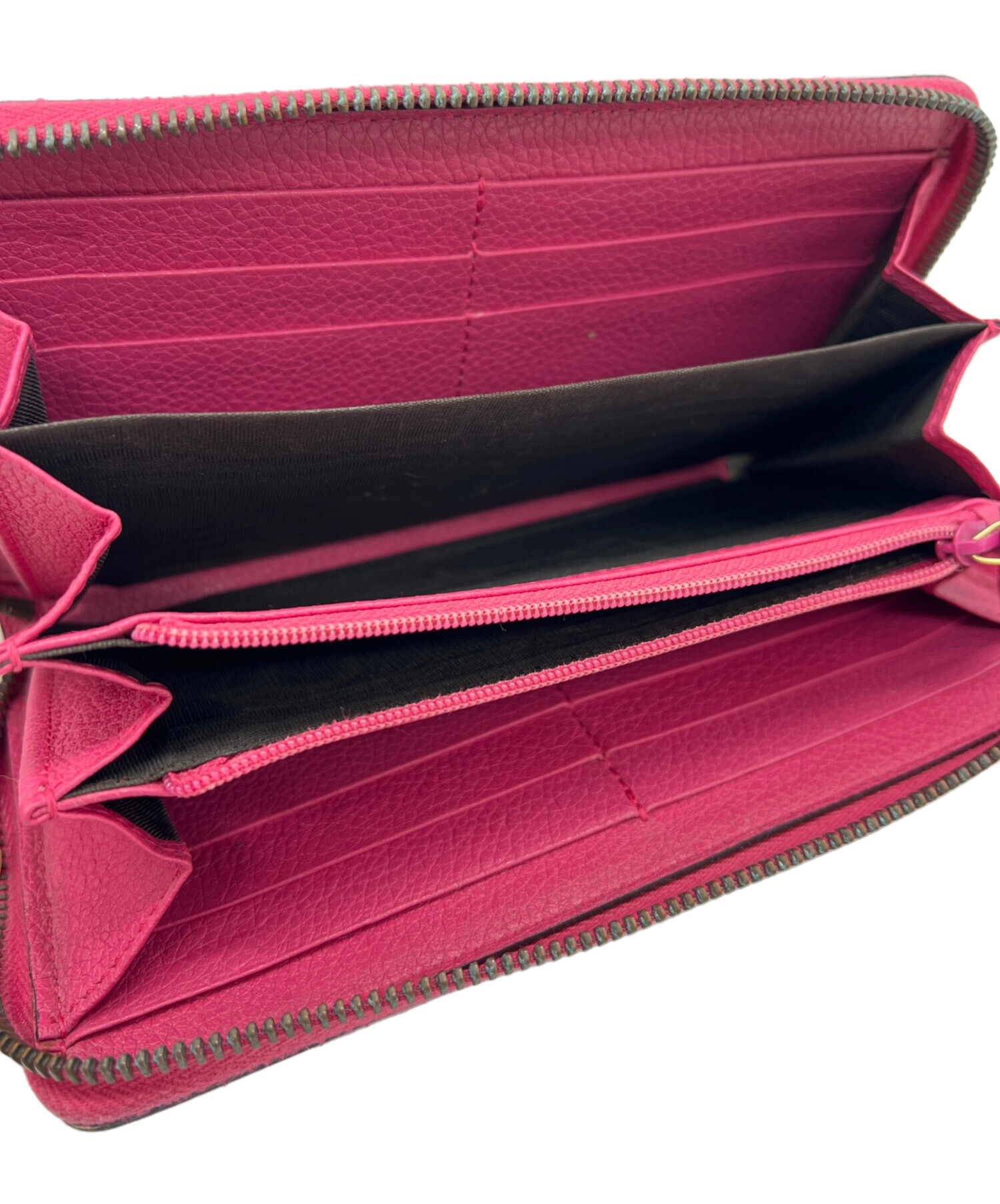 中古・古着通販】GUCCI (グッチ) ラウンドファスナーウォレット ピンク