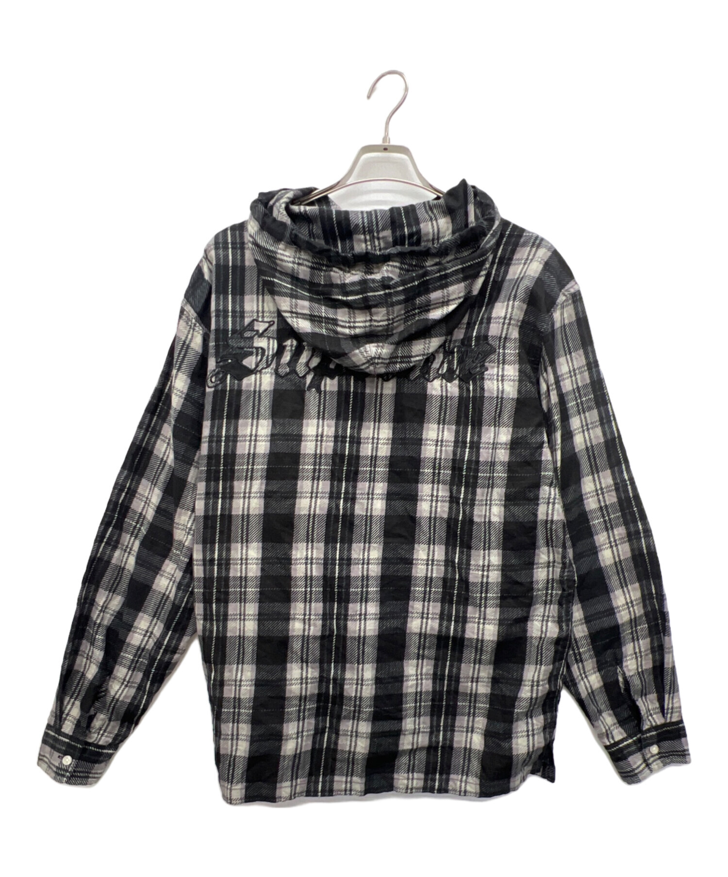 Old Supreme 長袖サーマル Lサイズ グレー 中古・古着通販】SUPREME (シュプリーム) 長袖シャツ ブラック×グレー