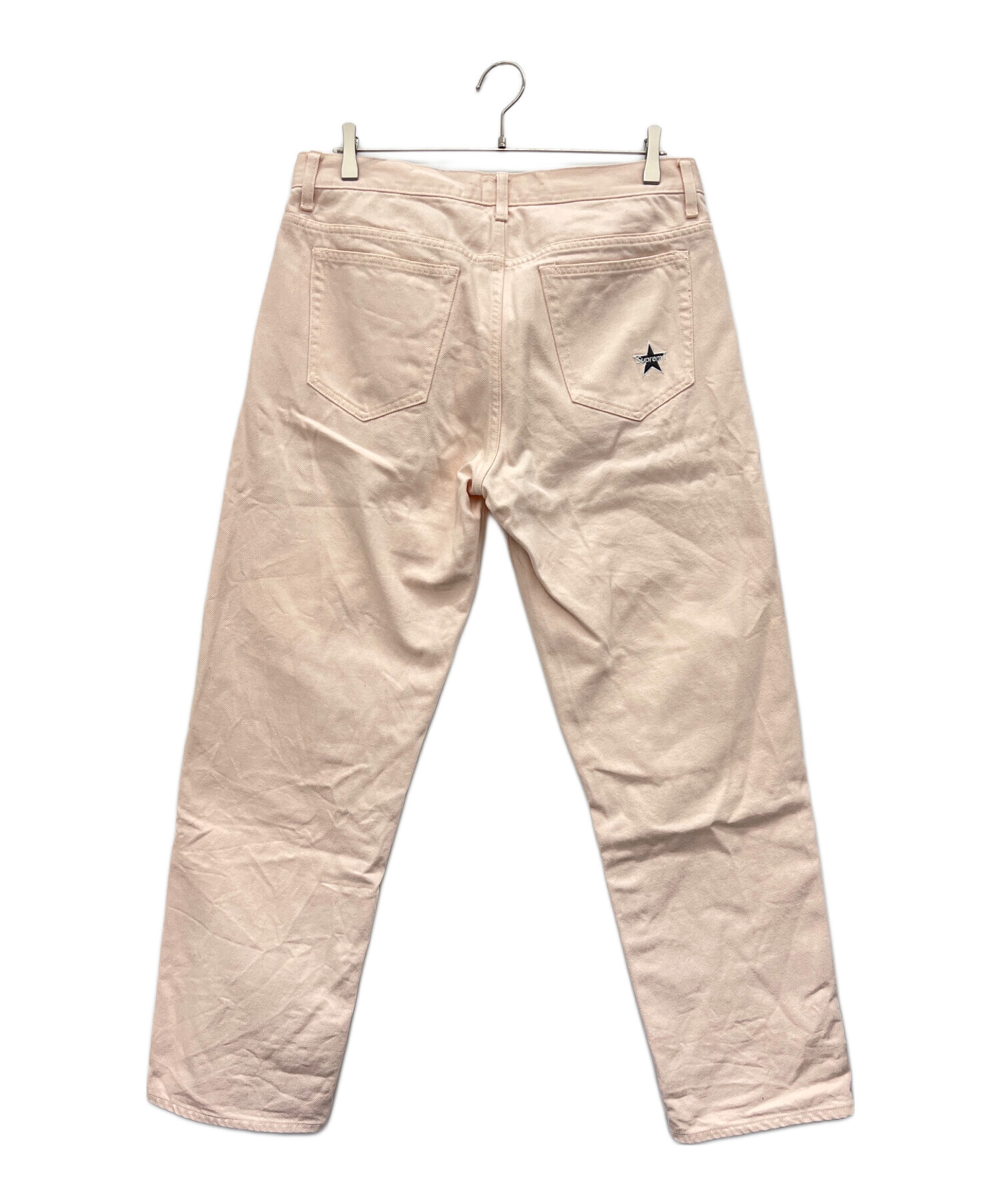 supreme シュプリーム チノパンツ ピンク 32 中古・古着通販】SUPREME (シュプリーム) レギュラージーンズ ピンク
