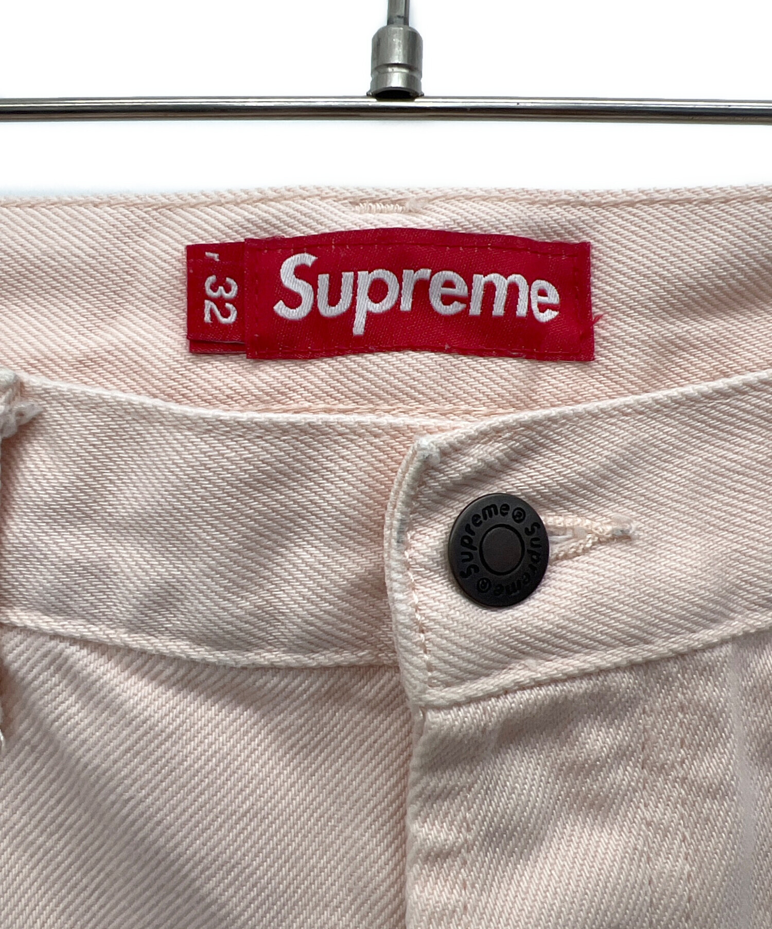 中古・古着通販】SUPREME (シュプリーム) レギュラージーンズ ピンク