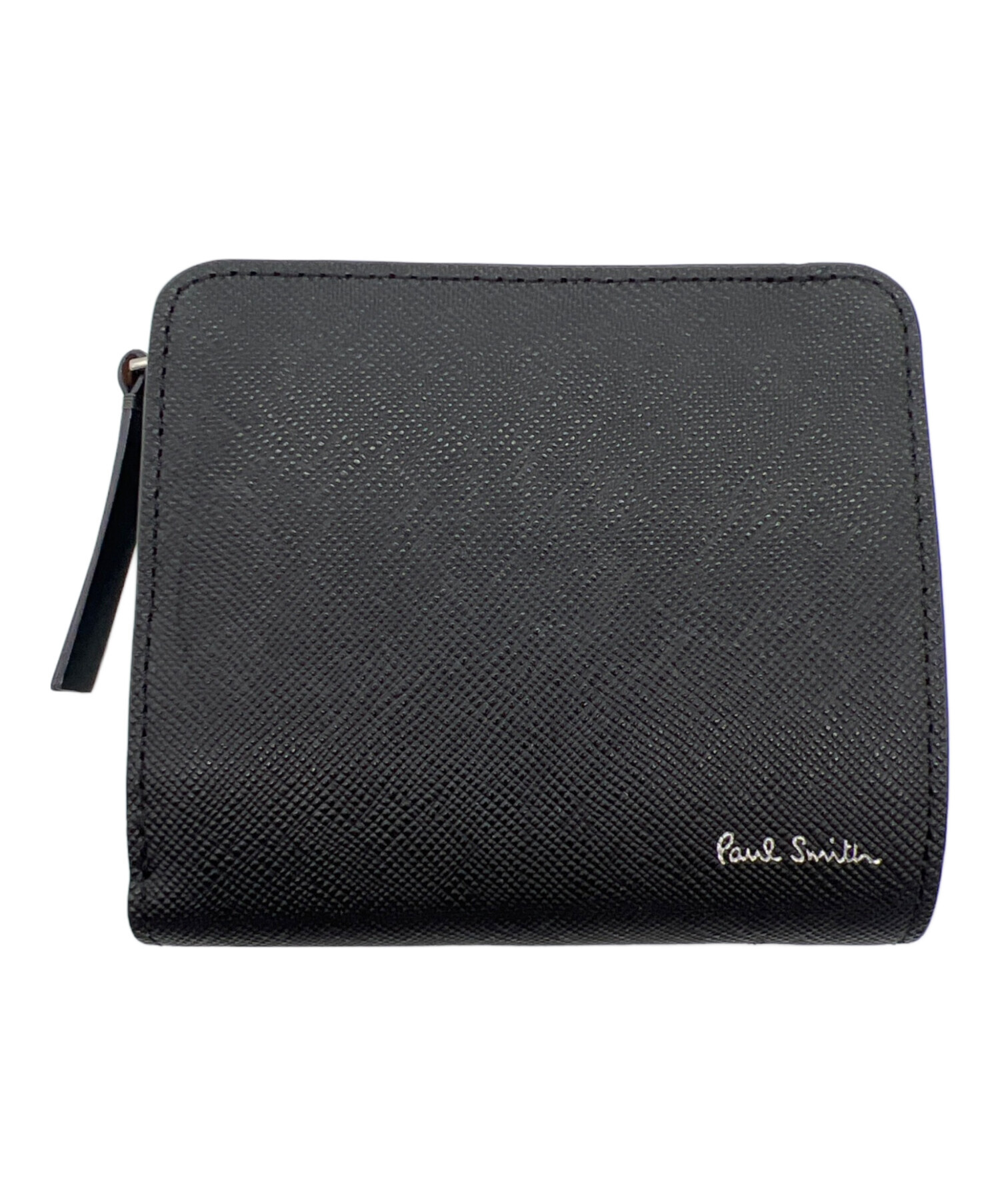中古・古着通販】PAUL SMITH (ポールスミス) 2つ折り財布 ブラック