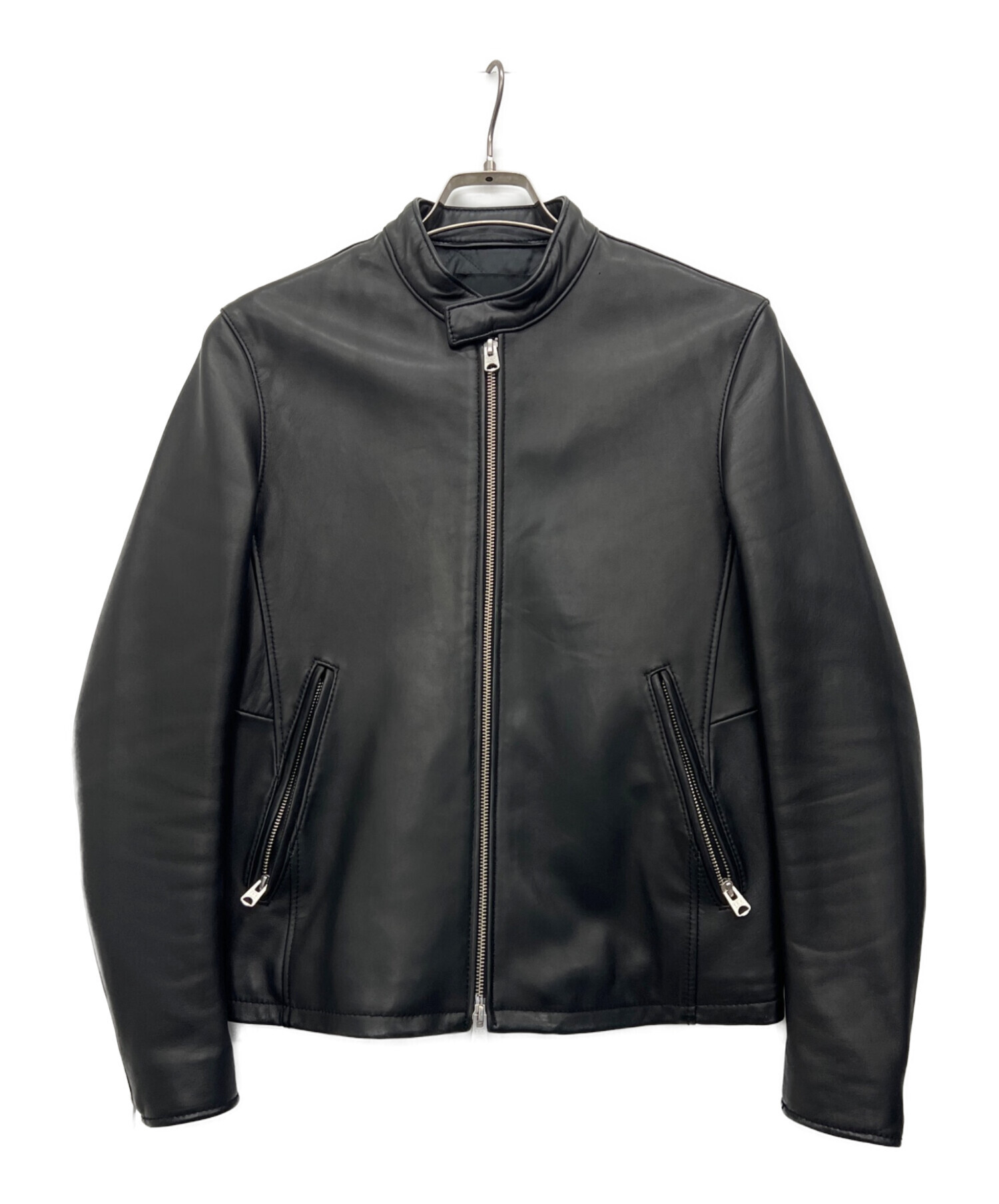 usedチペワ☆シングルライダースJKT☆S☆牛革☆黒 中古・古着通販】Collective (コレクティブ) レザーシングルライダース
