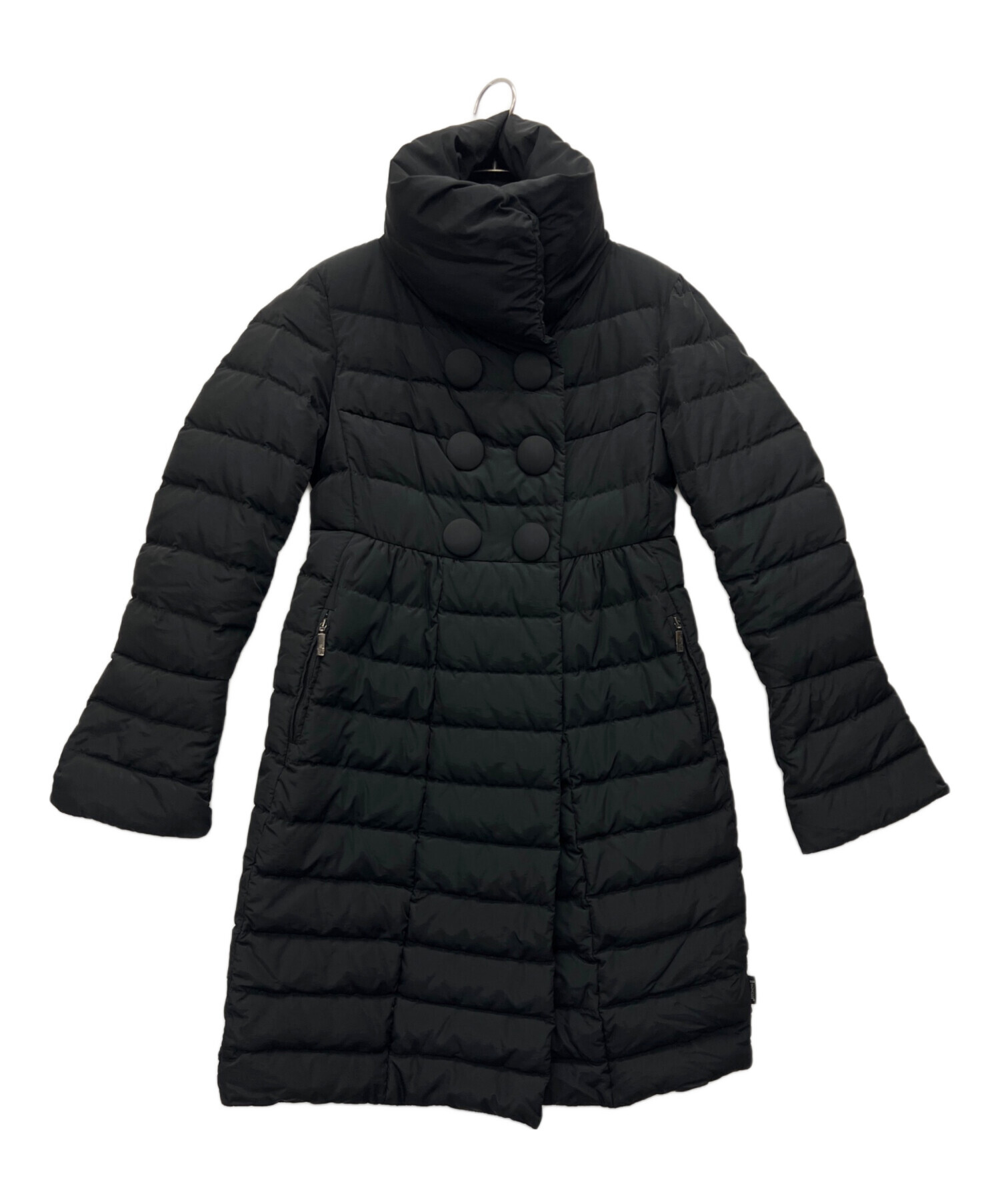 MONCLER ブラック ダウンコート 中古・古着通販】MONCLER