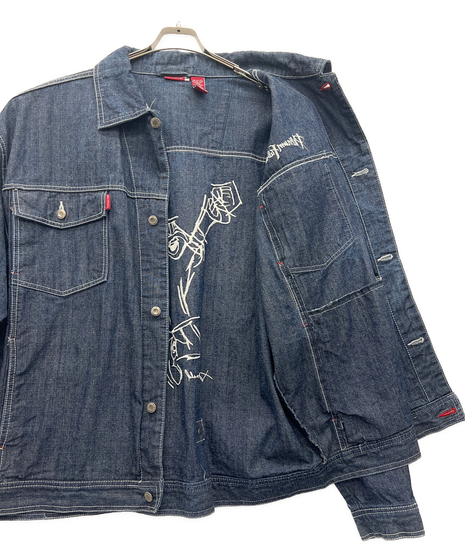 中古・古着通販】PLATINUM FUBU (プラチナムフブ) デニムジャケット