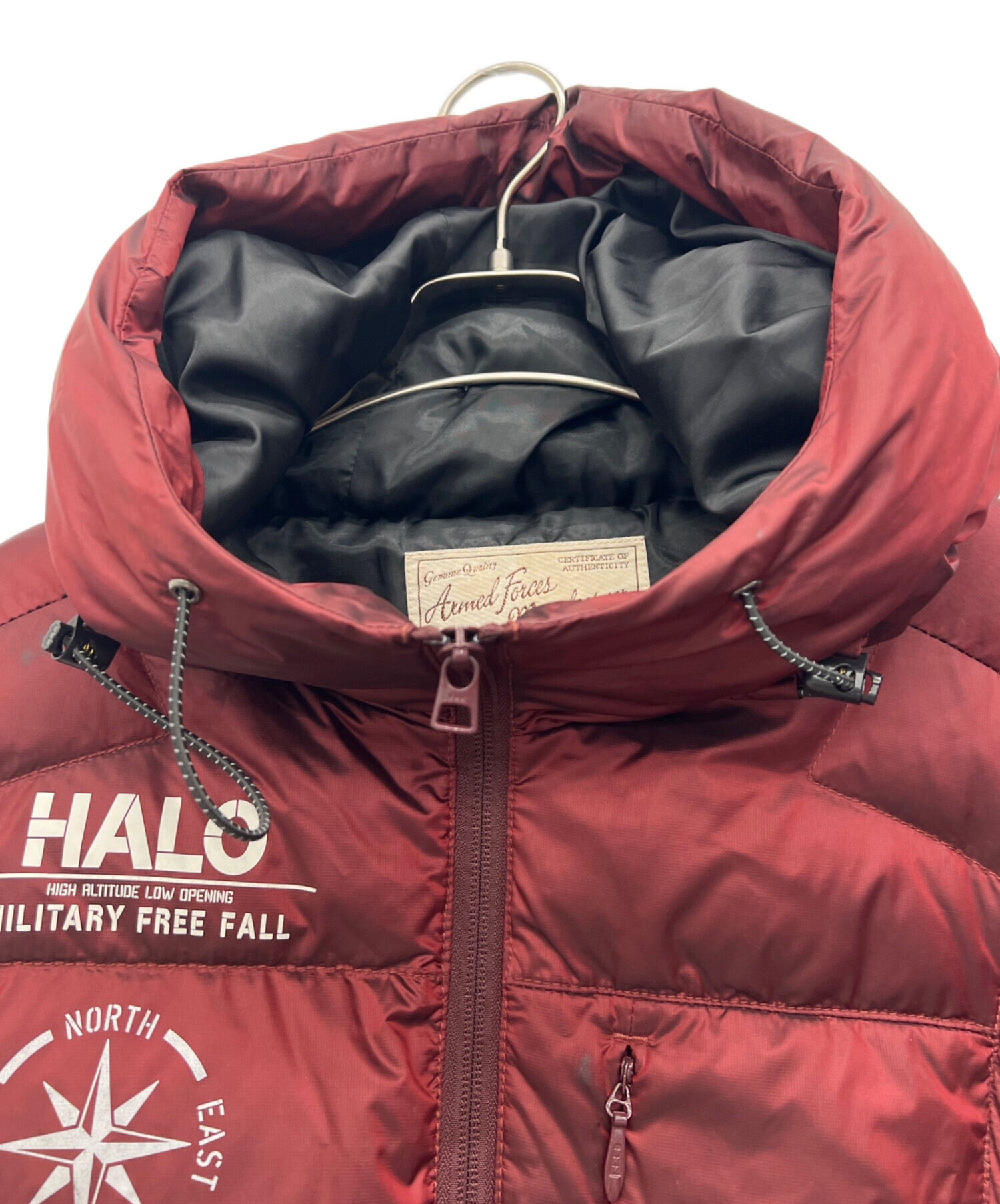 AVIREX アヴィレックス　ダウンジャケット　No.6172099　サイズ：L　中古美品 中古・古着通販】AVIREX (アヴィレックス) ダウンジャケット レッド