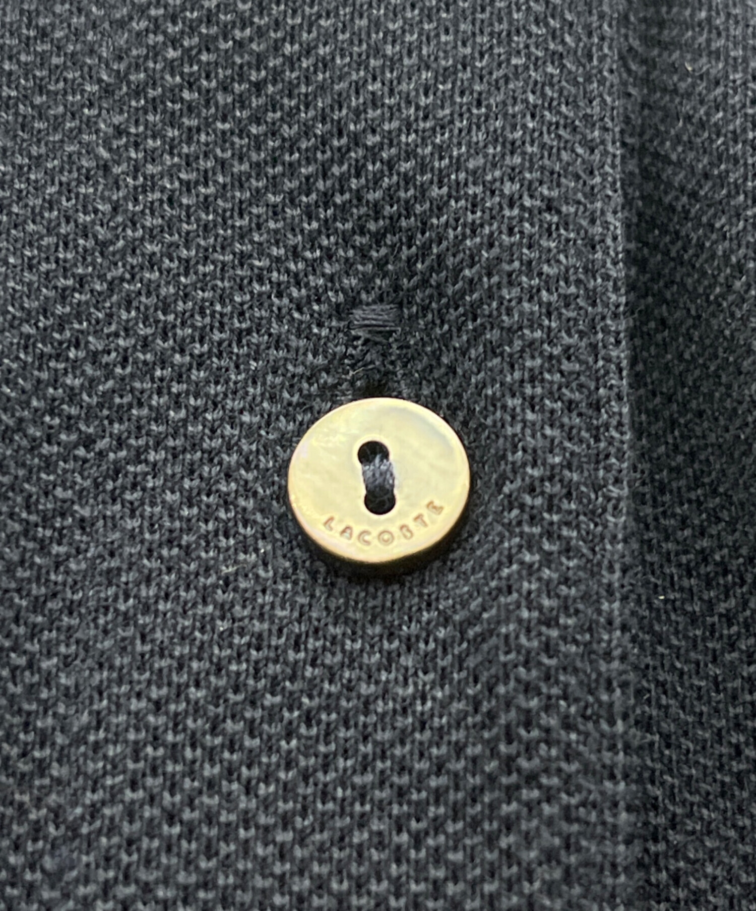 中古・古着通販】LACOSTE (ラコステ) 半袖ポロワンピース ネイビー