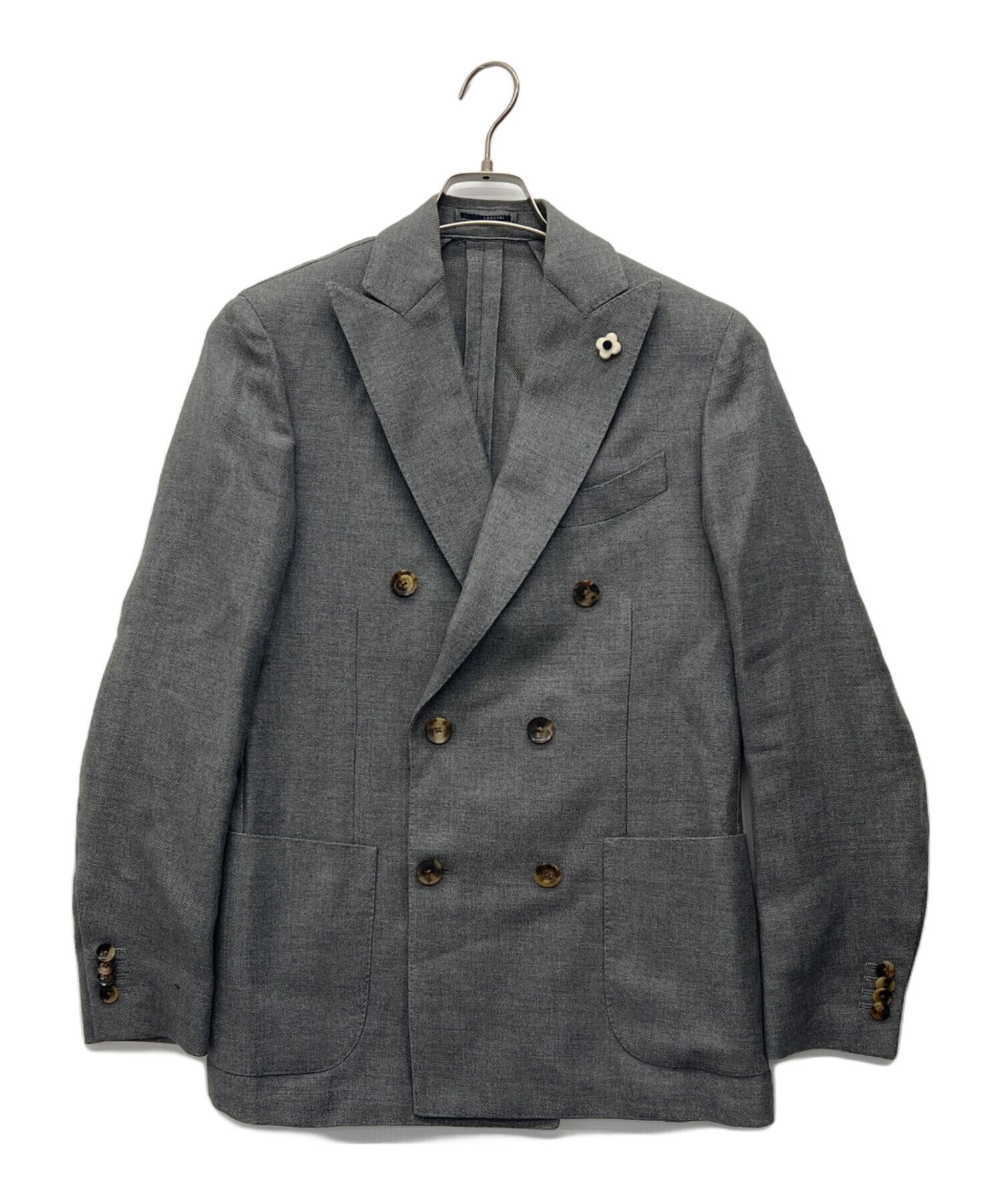 LARDINI グレー テーラードジャケット LIKNIT 46 LARDINI グレー テーラードジャケット LIKNIT 46 LARDINI グレー