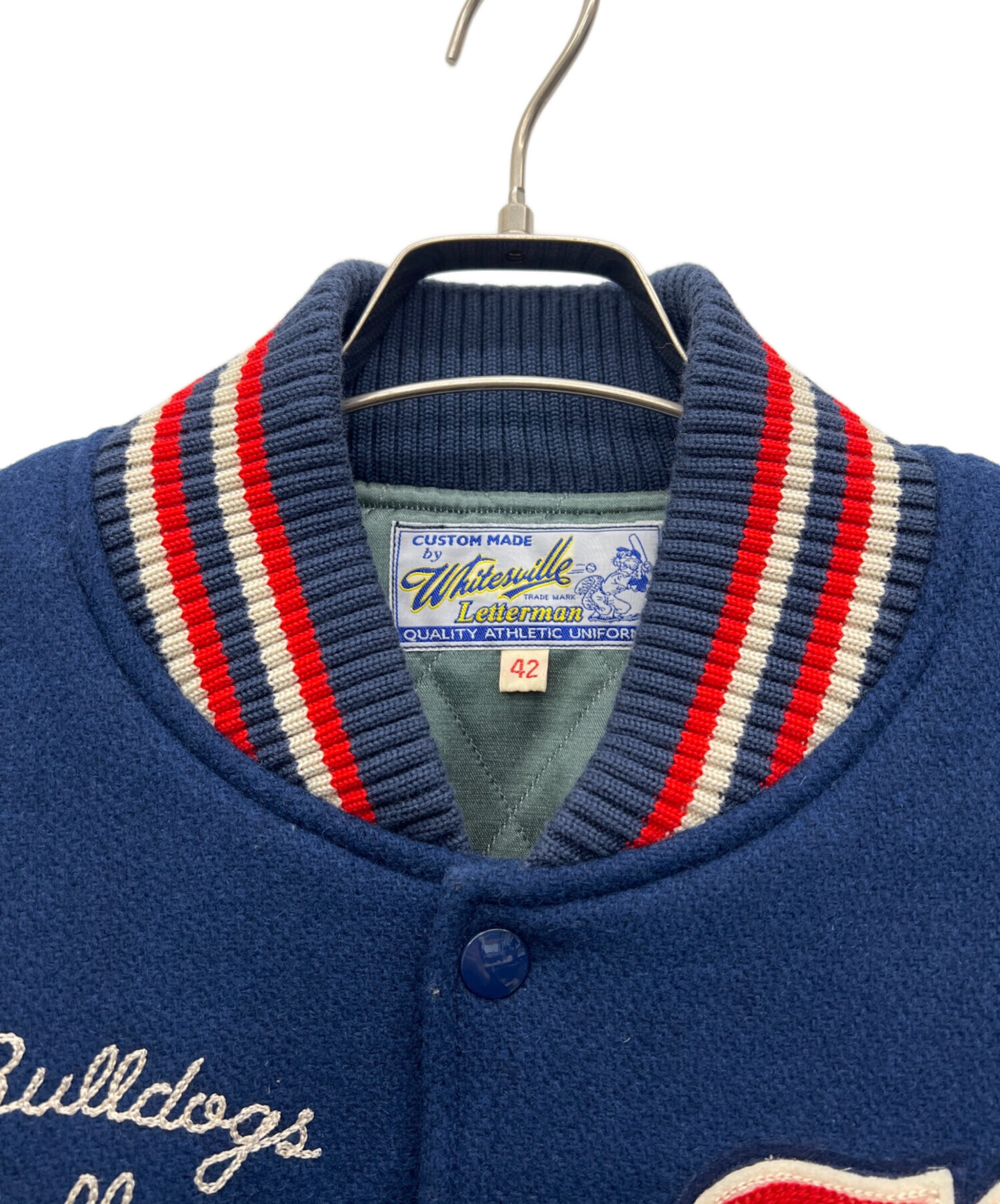 中古・古着通販】whitesville (ホワイツビル) スタジャン ネイビー