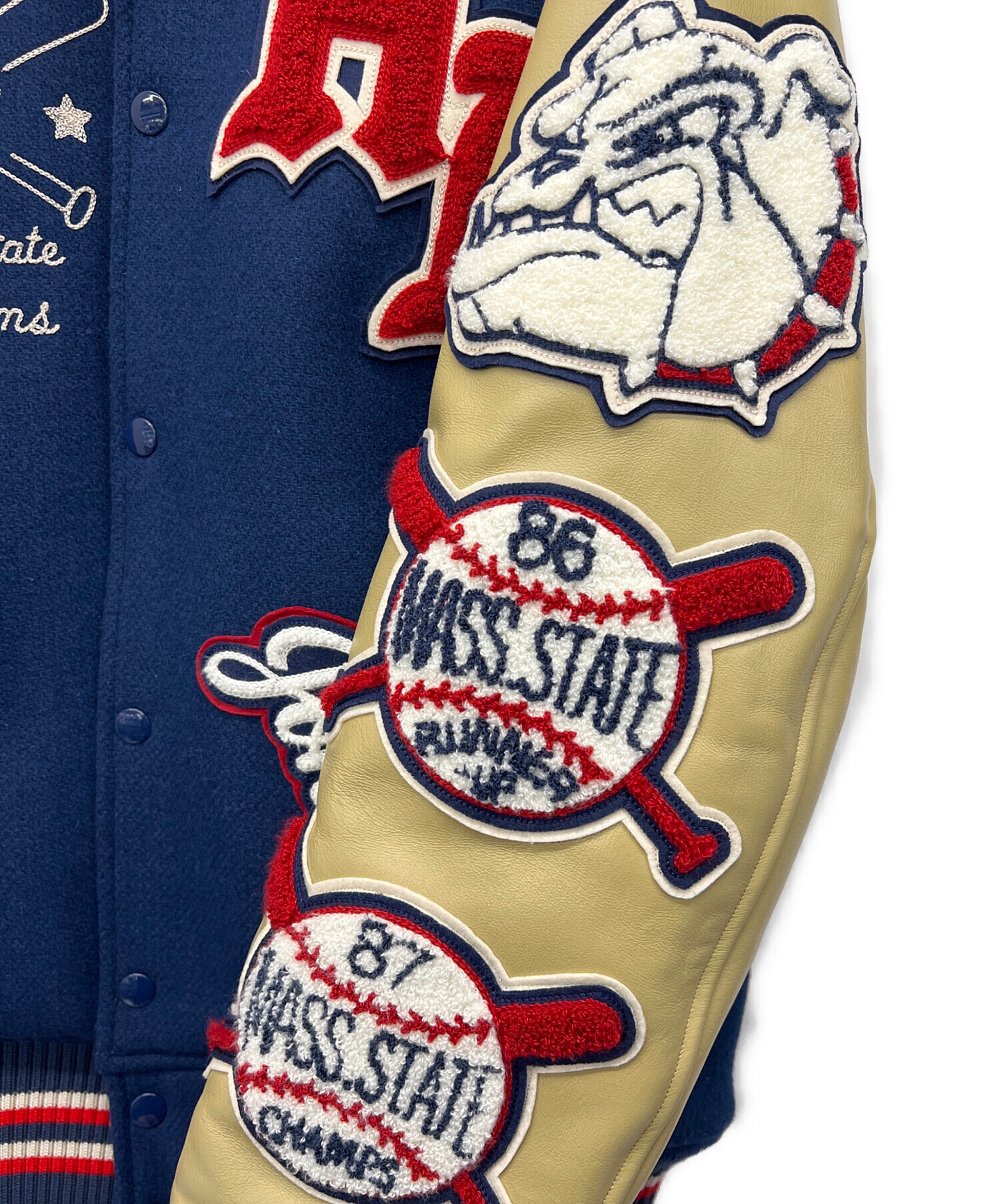 中古・古着通販】whitesville (ホワイツビル) スタジャン ネイビー