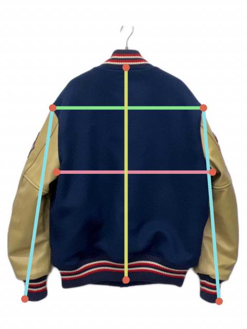 中古・古着通販】whitesville (ホワイツビル) スタジャン ネイビー