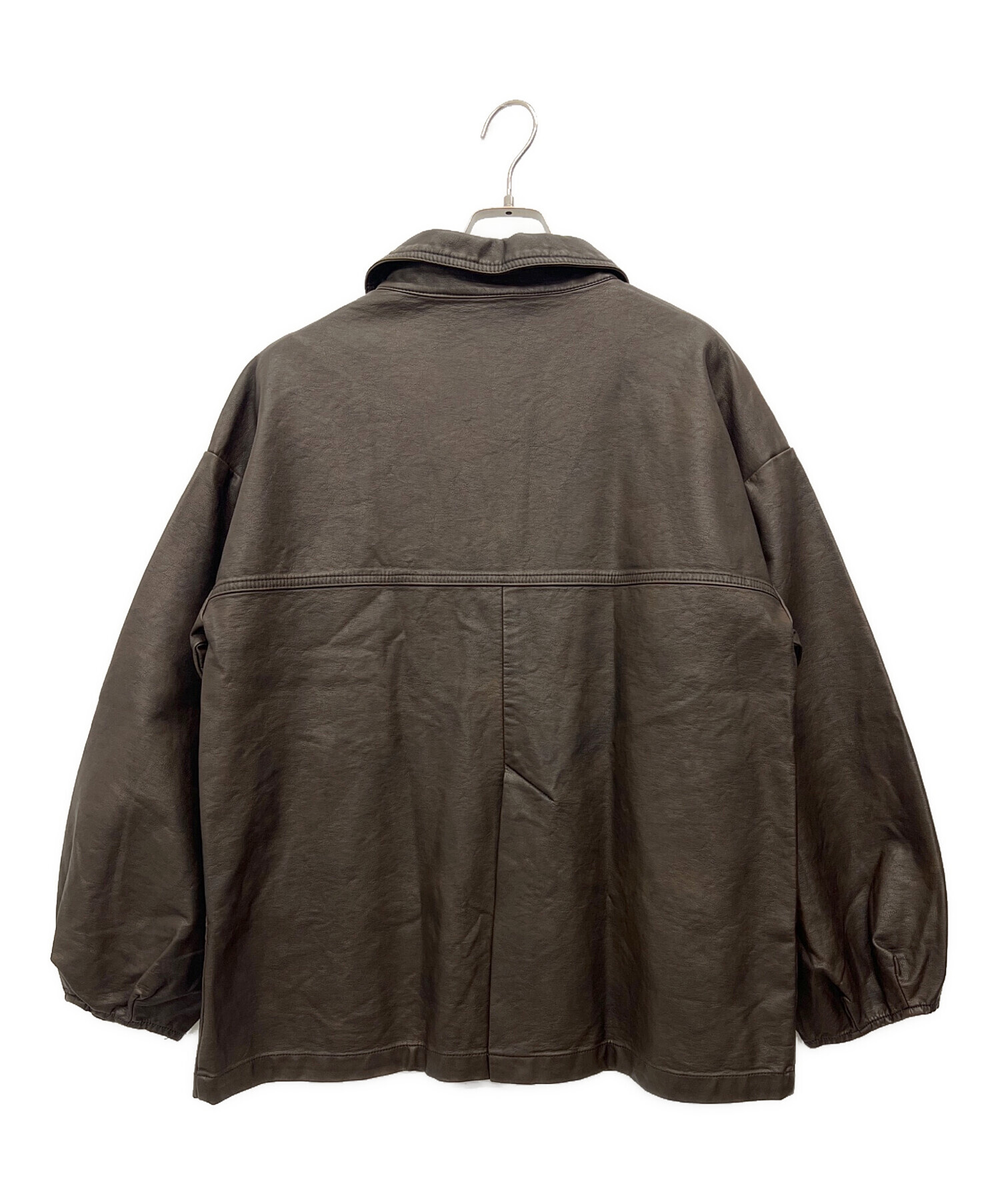 中古・古着通販】mystic (ミスティック) フェイクレザージャケット