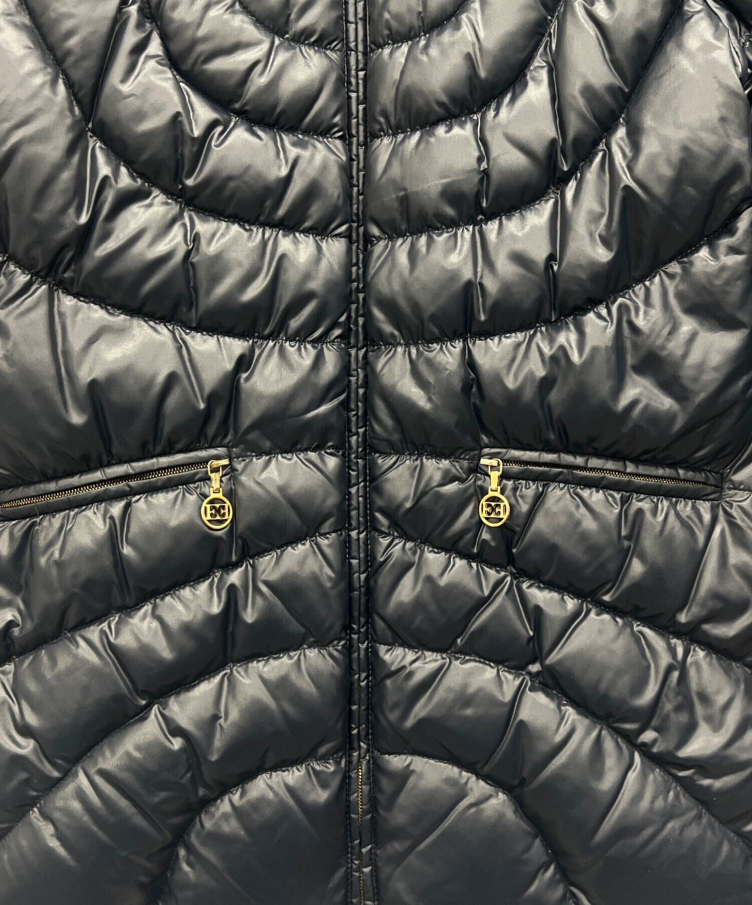 中古・古着通販】ESCADA (エスカーダ) ダウンジャケット ネイビー