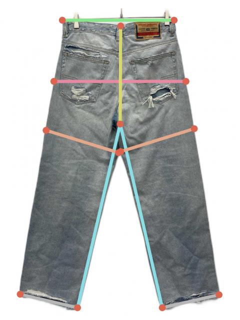 中古・古着通販】DIESEL (ディーゼル) デニムパンツ ブルー サイズ