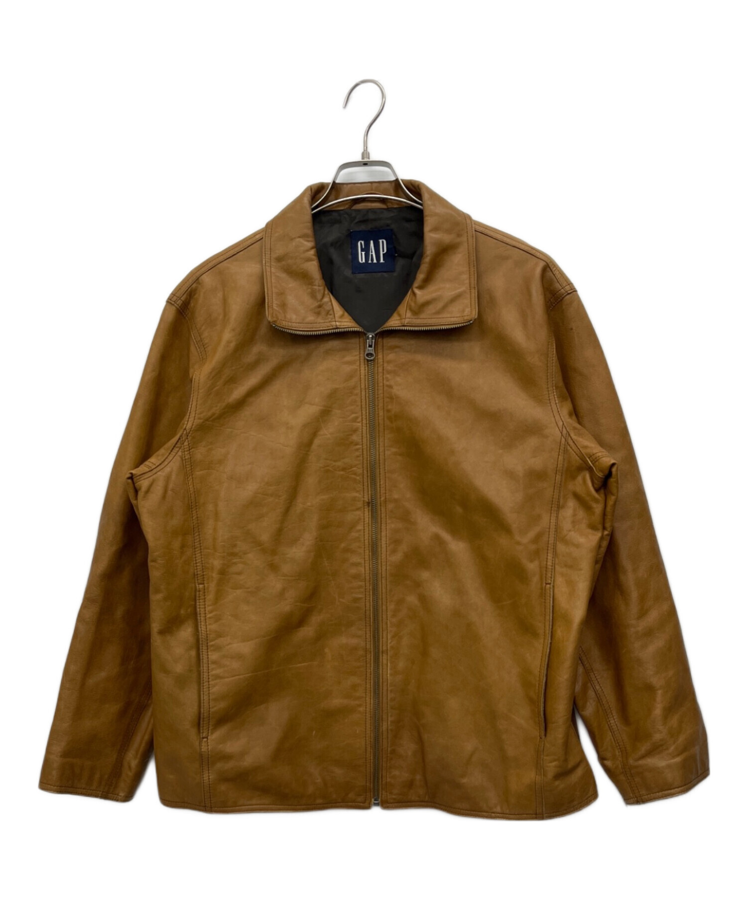 ギャップ　レザージャケット　スエード　ブラウン　アメリカ古着　L 3163 中古・古着通販】GAP (ギャップ) レザージャケット ブラウン サイズ:M