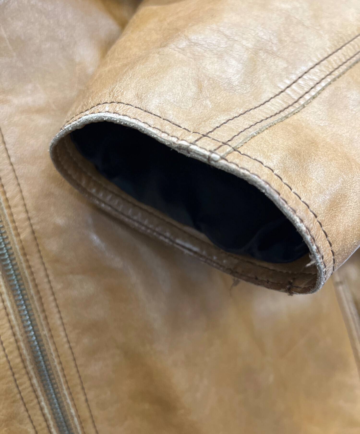 中古・古着通販】GAP (ギャップ) レザージャケット ブラウン サイズ:M