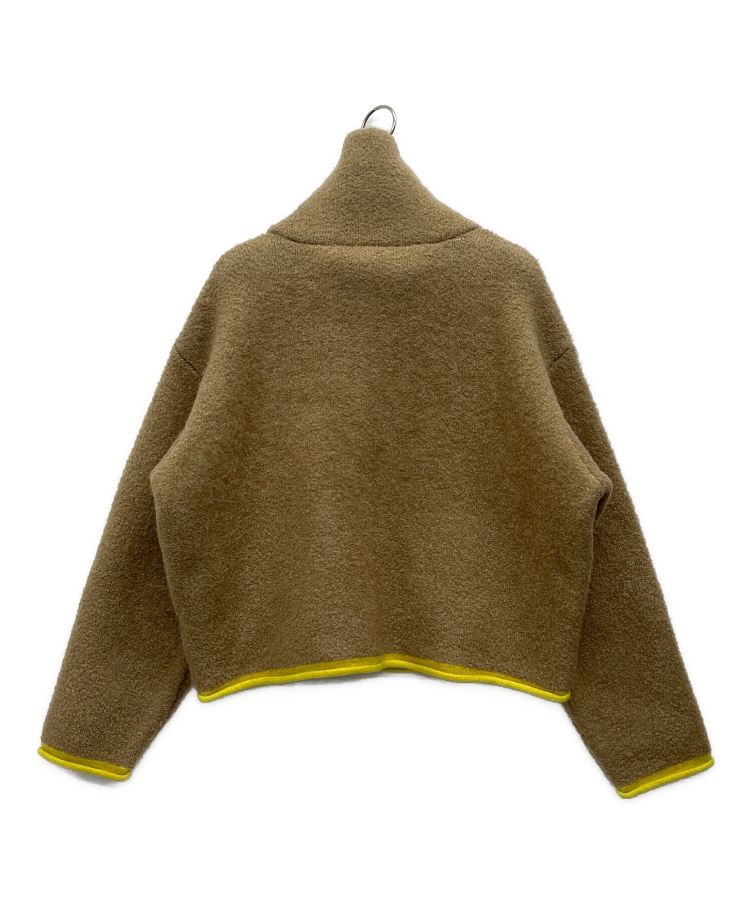 中古・古着通販】ZARA (ザラ) ニットジャケット ブラウン×イエロー 