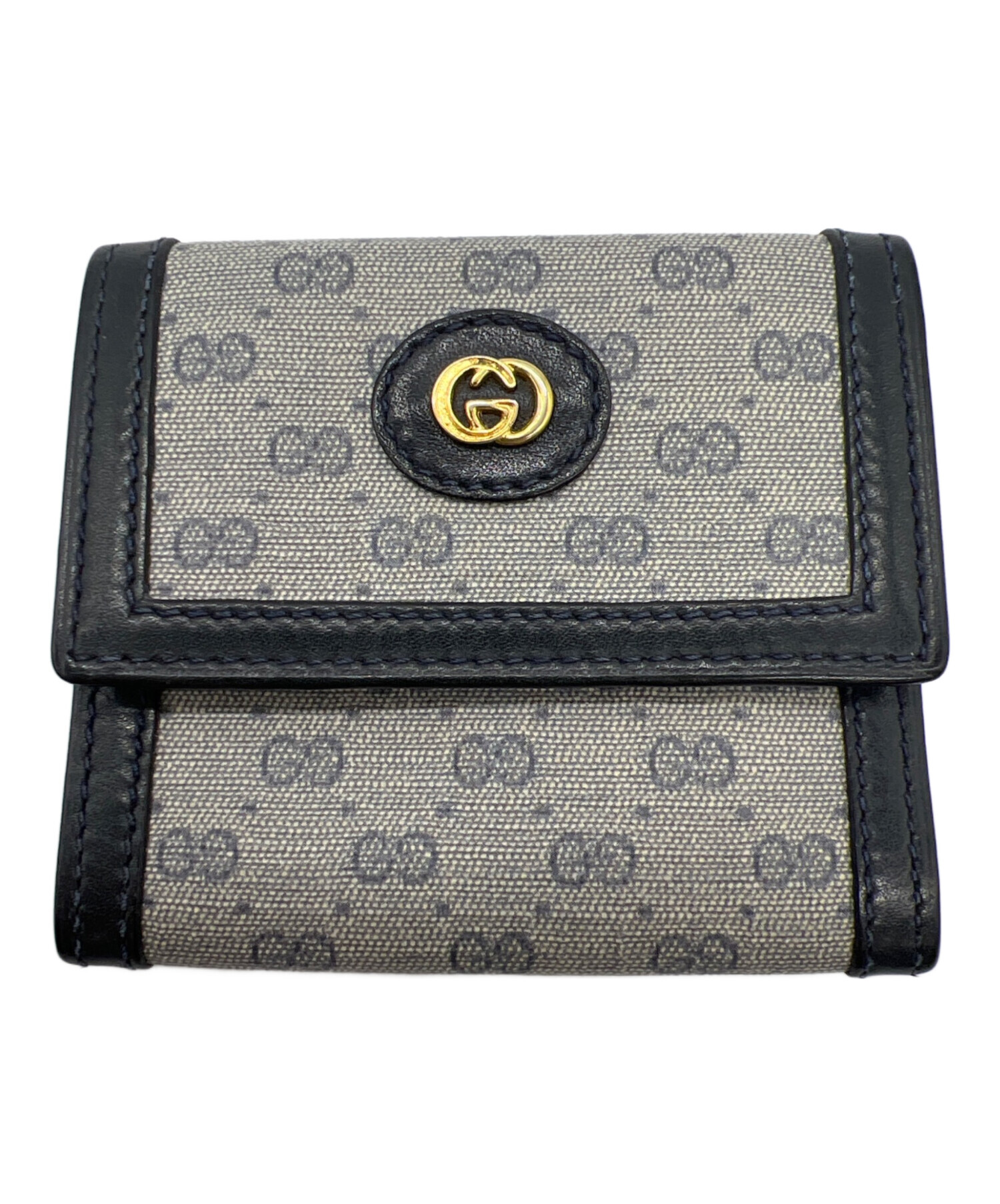 GUCCI グッチ 財布・ケース  グレー 【古着】【中古】【送料無料】 GUCCI - GUCCI グッチ 財布・コインケース グレー 【古着】【中古