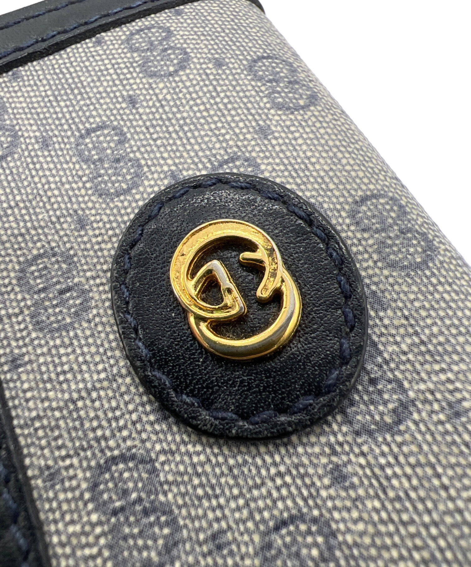 中古・古着通販】GUCCI (グッチ) コインケース ネイビー×グレー