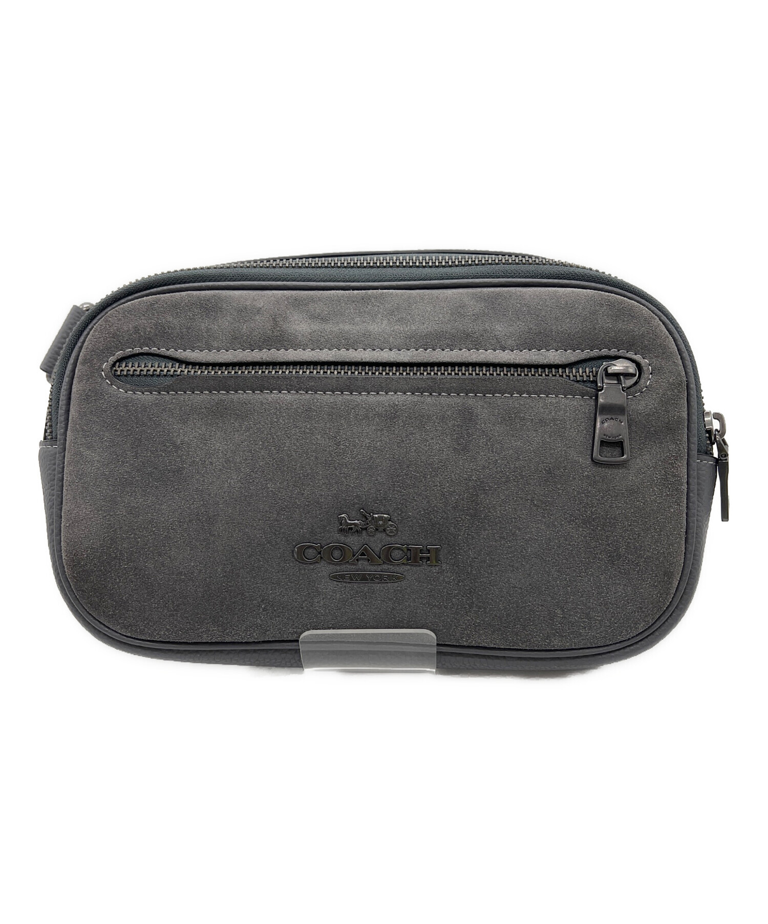 中古・古着通販】COACH (コーチ) エリアス ベルト バッグ グレー