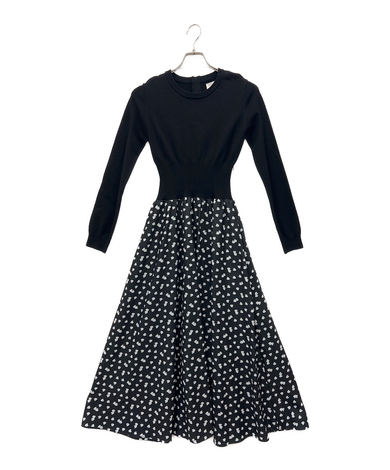 中古・古着通販】JENNE (ジェンヌ) 長袖ワンピース ブラック サイズ:M