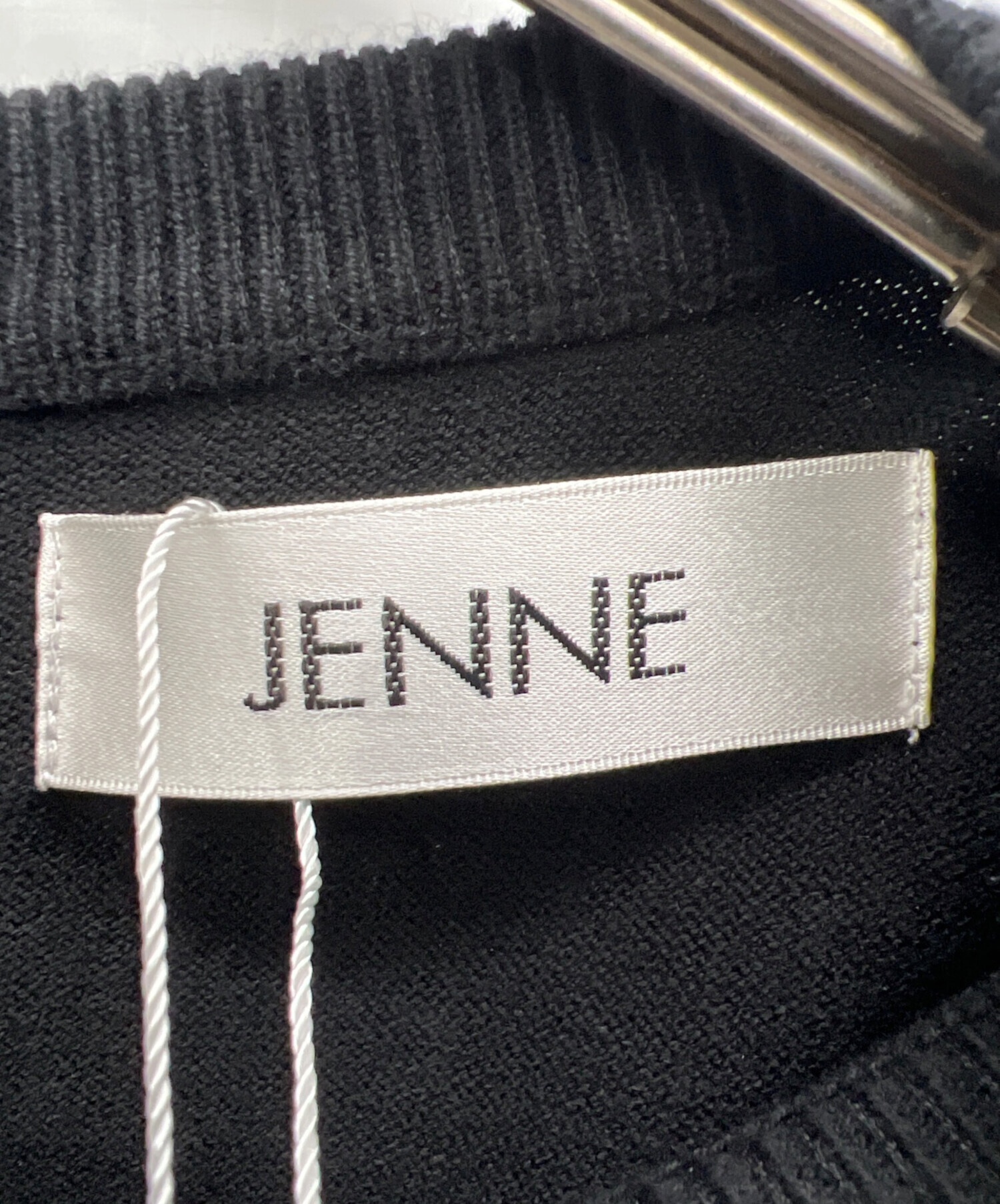 タグ付き 未使用 JENNE ロングワンピース　M 中古・古着通販】JENNE (ジェンヌ) 長袖ワンピース ブラック サイズ:M