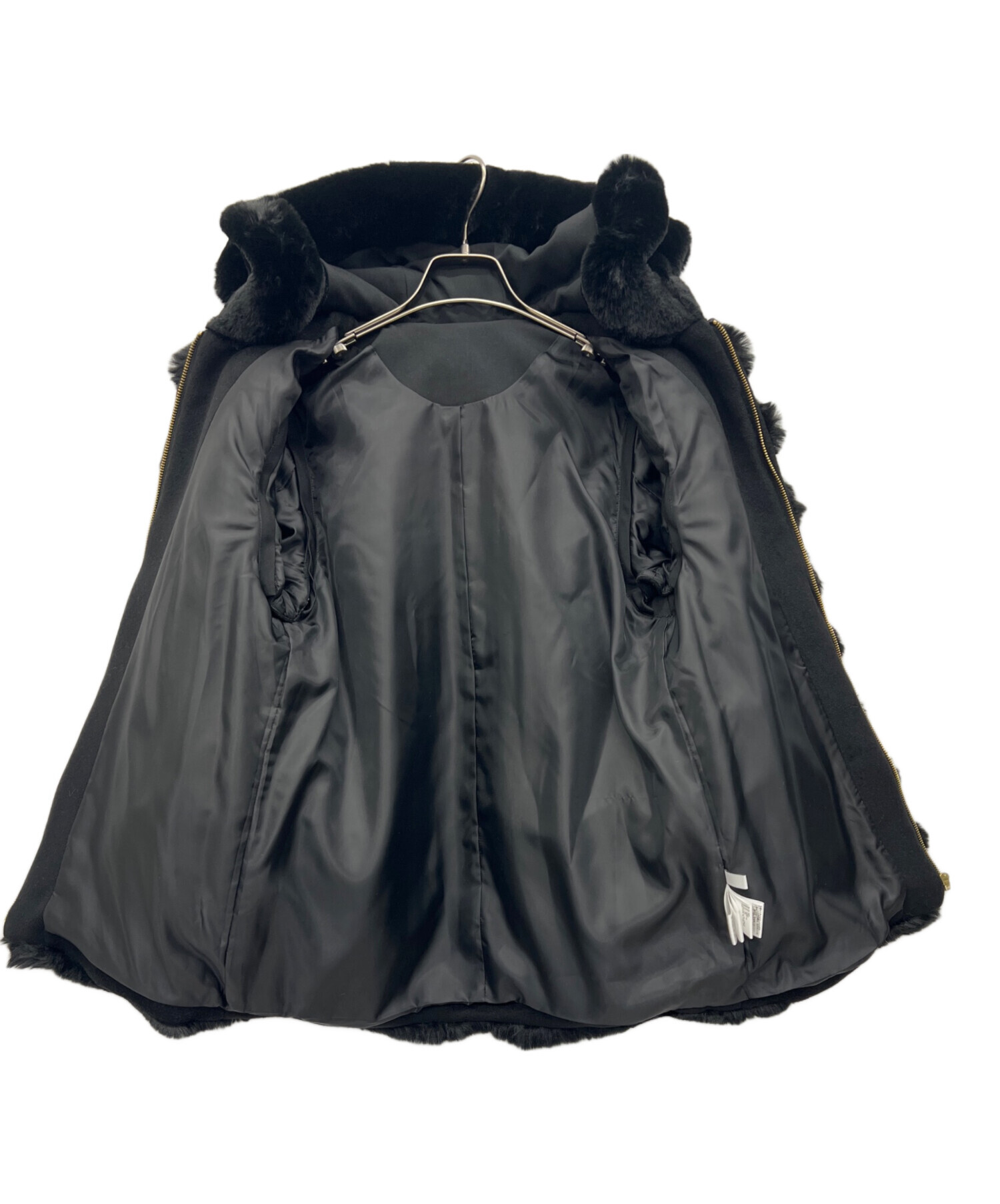 中古・古着通販】JENNE (ジェンヌ) コート ブラック サイズ:L 未使用品