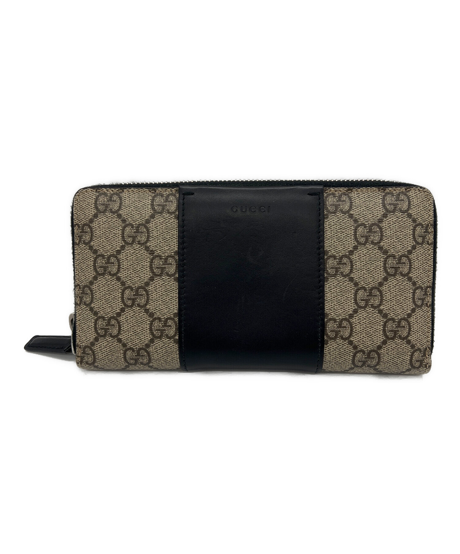 中古・古着通販】GUCCI (グッチ) ラウンドファスナー財布 ブラック 