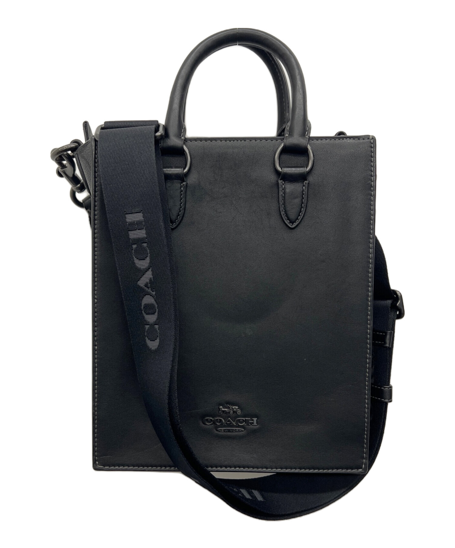 中古・古着通販】COACH (コーチ) 2WAYショルダーバッグ ブラック