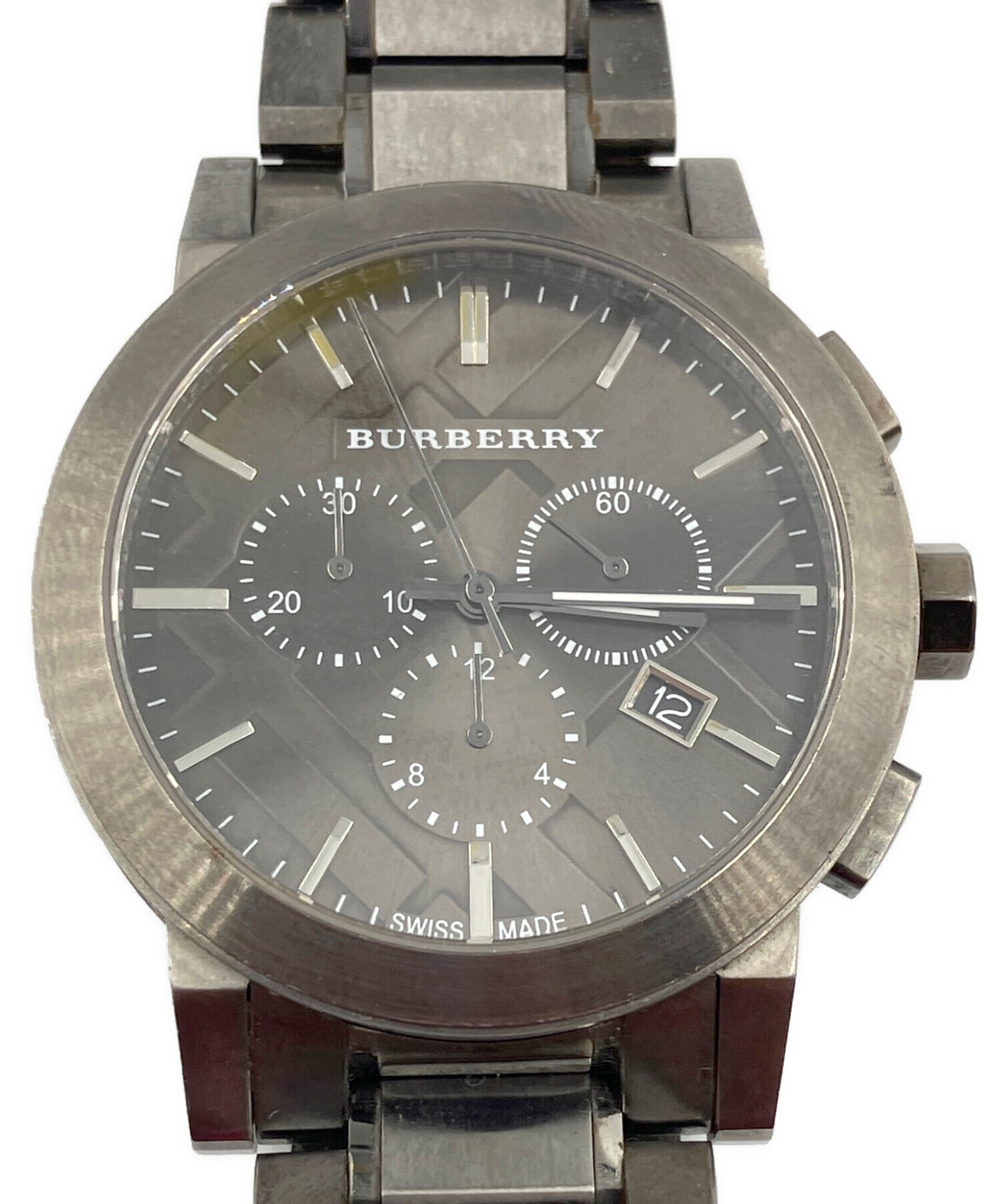 中古・古着通販】BURBERRY (バーバリー) クロノグラフ シティ ブラック