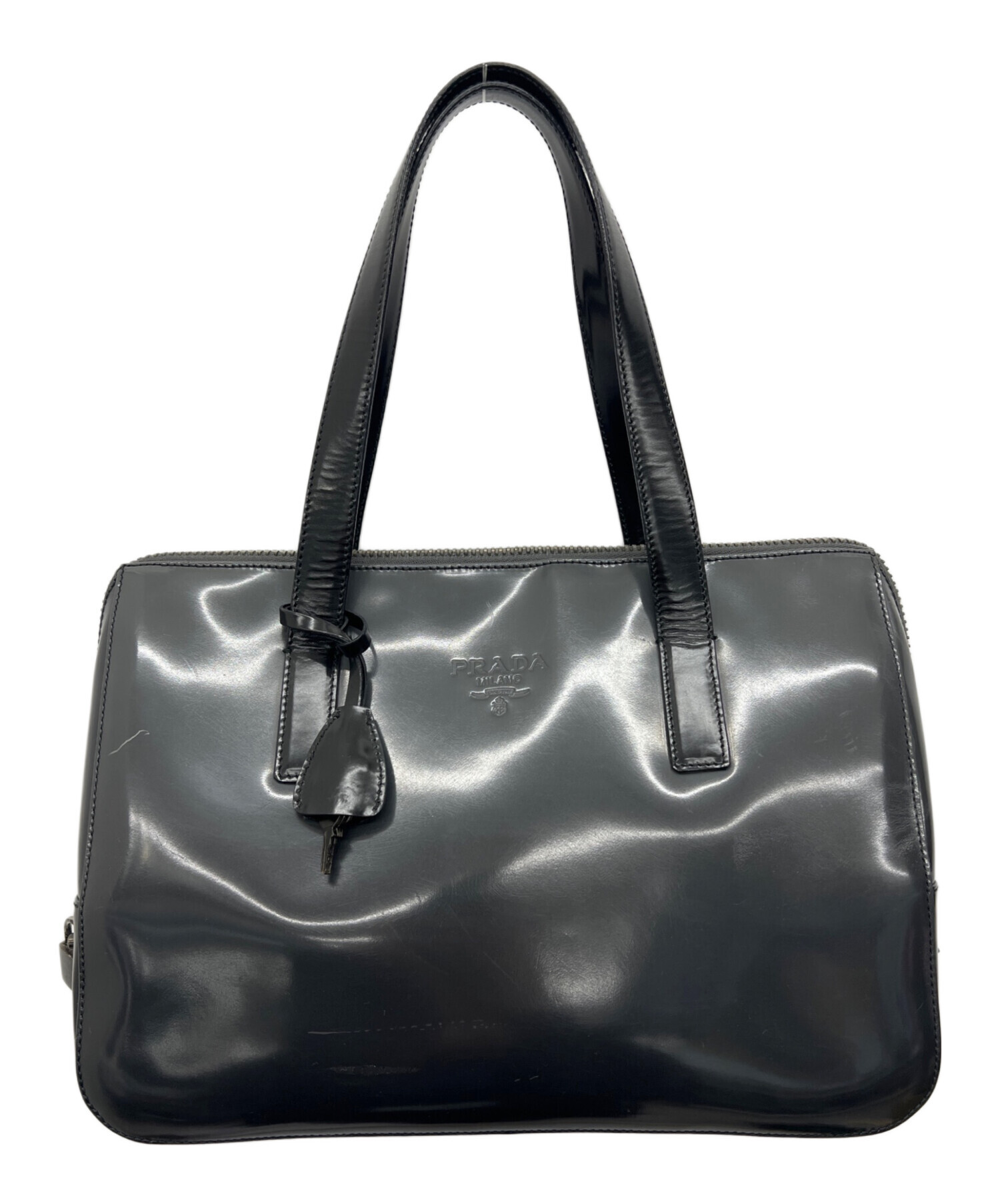 中古・古着通販】PRADA (プラダ) ハンドバッグ グレー｜ブランド・古着