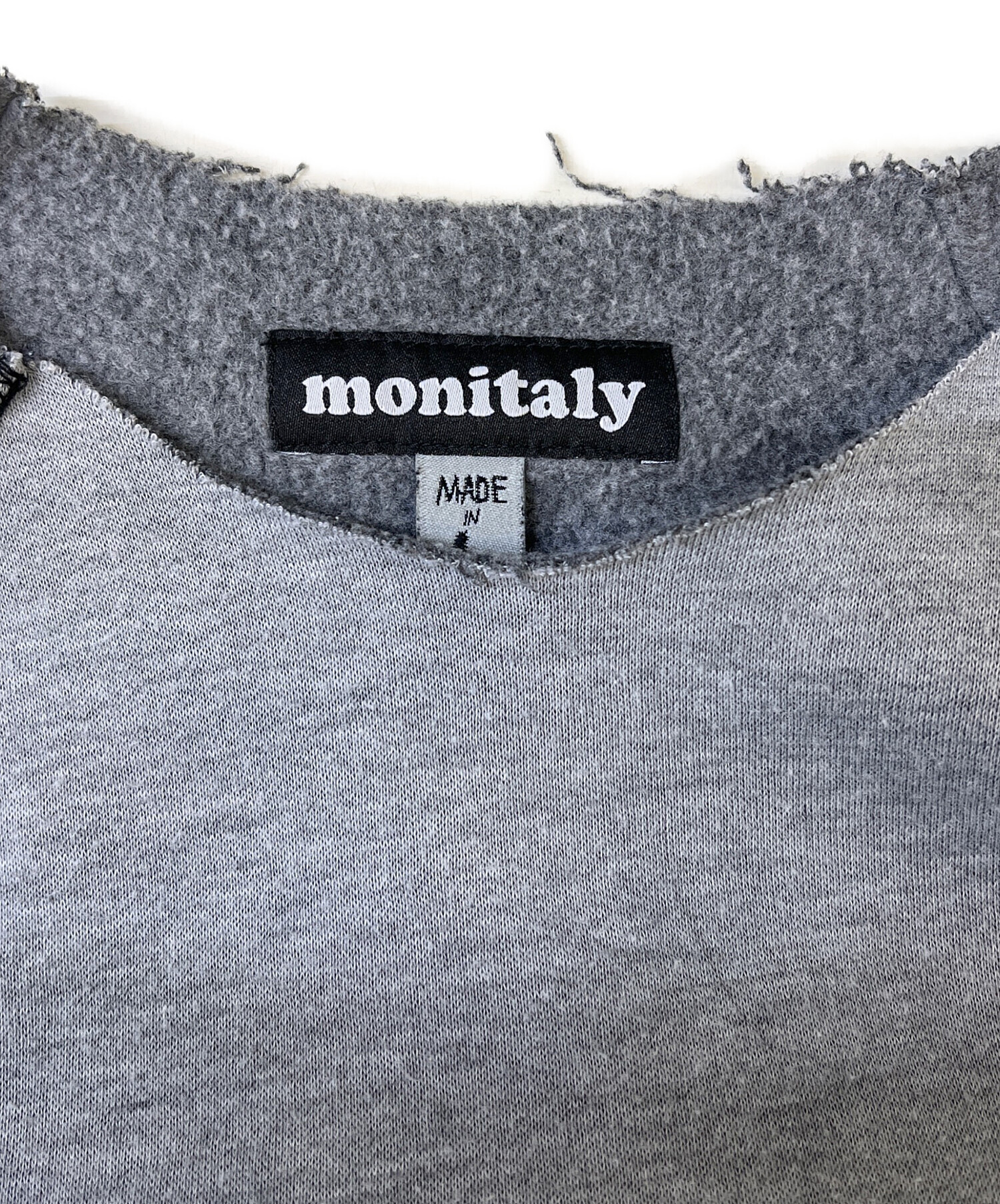 中古・古着通販】MONITALY (モニタリー) ラグランスリーブスウェット 