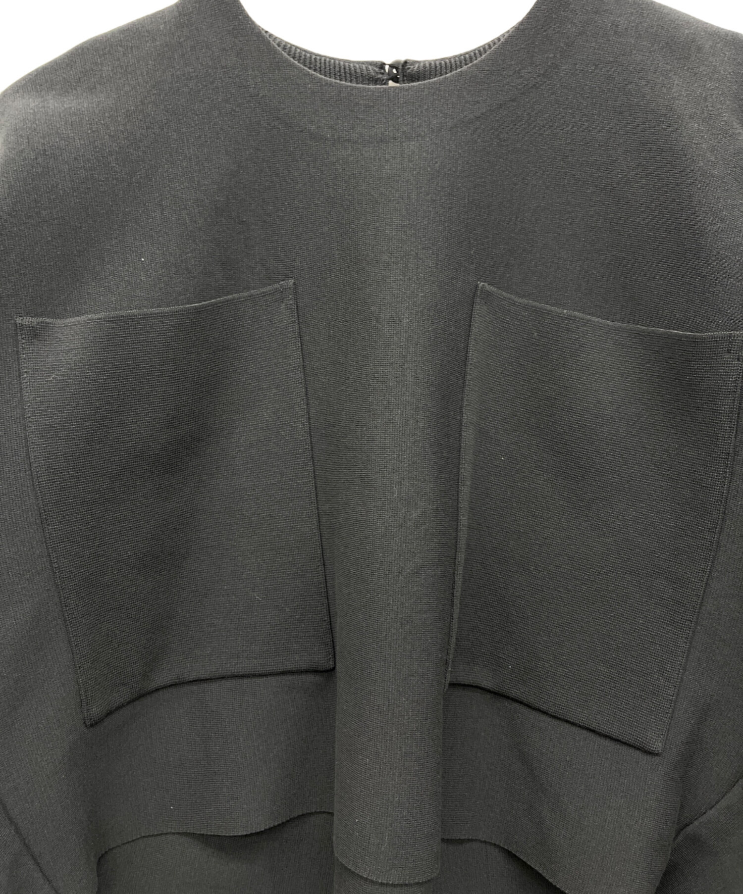 中古・古着通販】LOHEN (ローヘン) ミラノリブクロップドニット グレー