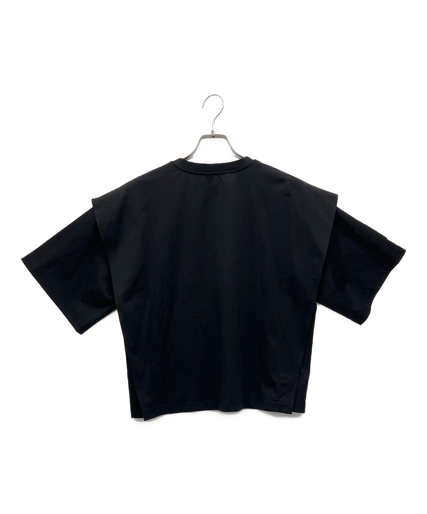 中古・古着通販】LOHEN (ローヘン) 半袖カットソー ブラック サイズ:38