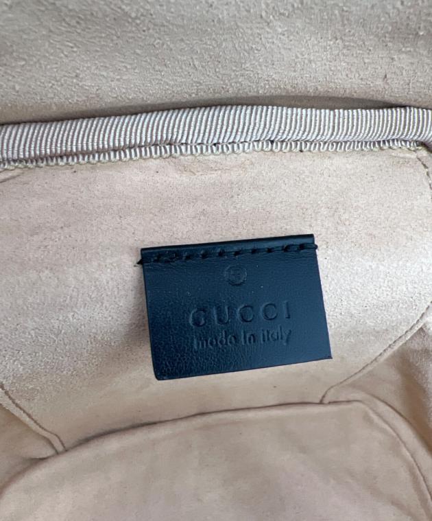 中古・古着通販】GUCCI (グッチ) リュック GGマーモント ブラック